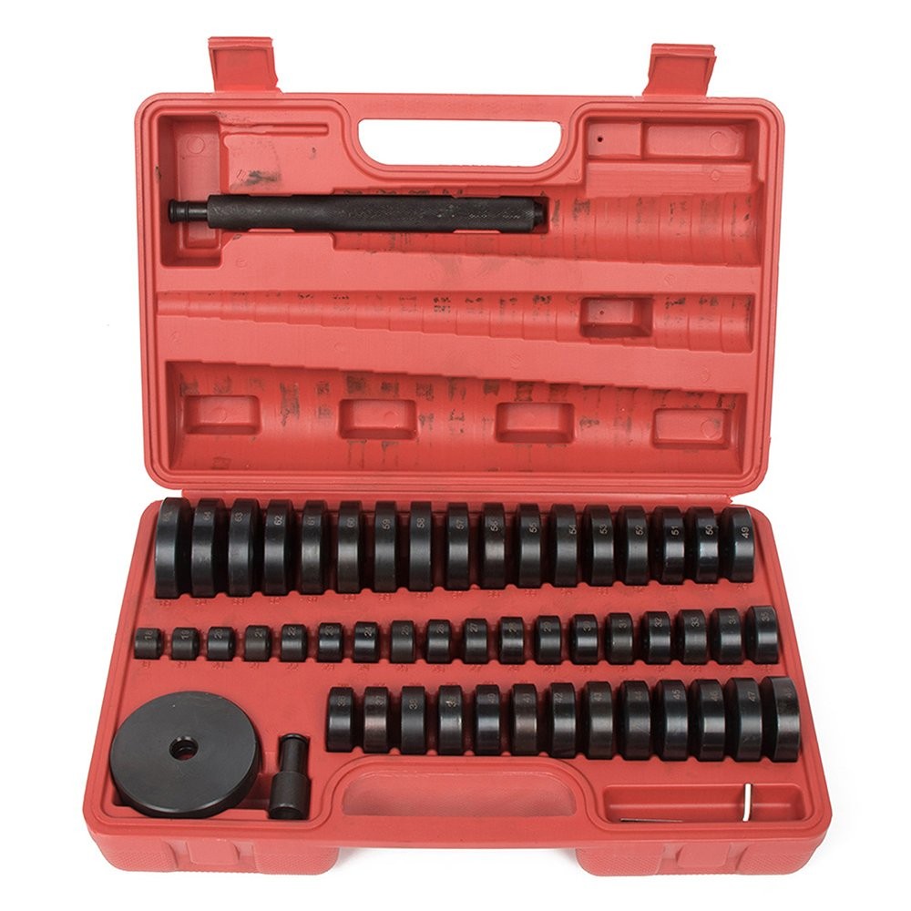 52Pc Bearing Seal Driver Tool kit 18-65mm Custom Bushing Bearing Hydraulic Press