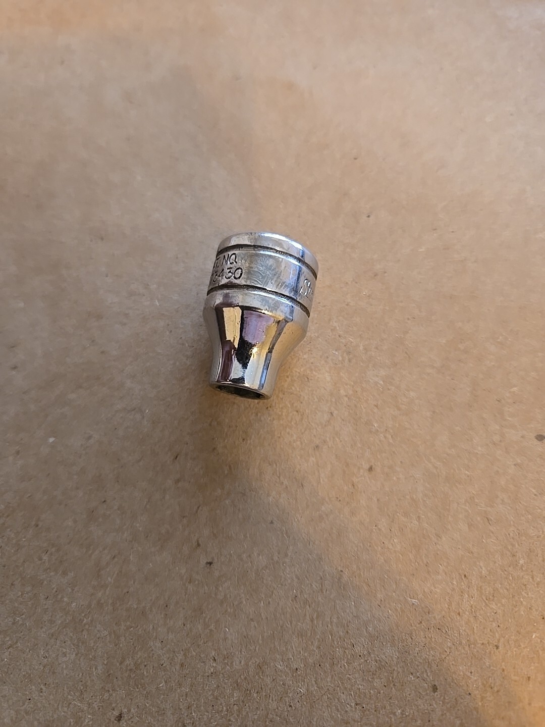 Snap On 3/8″ Drive 1/4″ 6PT SAE Shallow Chrome Socket USA FS081