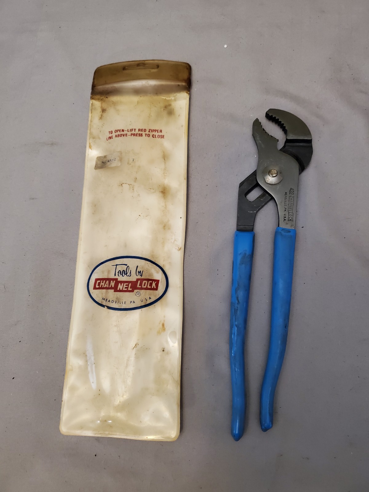 Vintage Channel Lock Pliers No.422 Nos In Package Made In USA