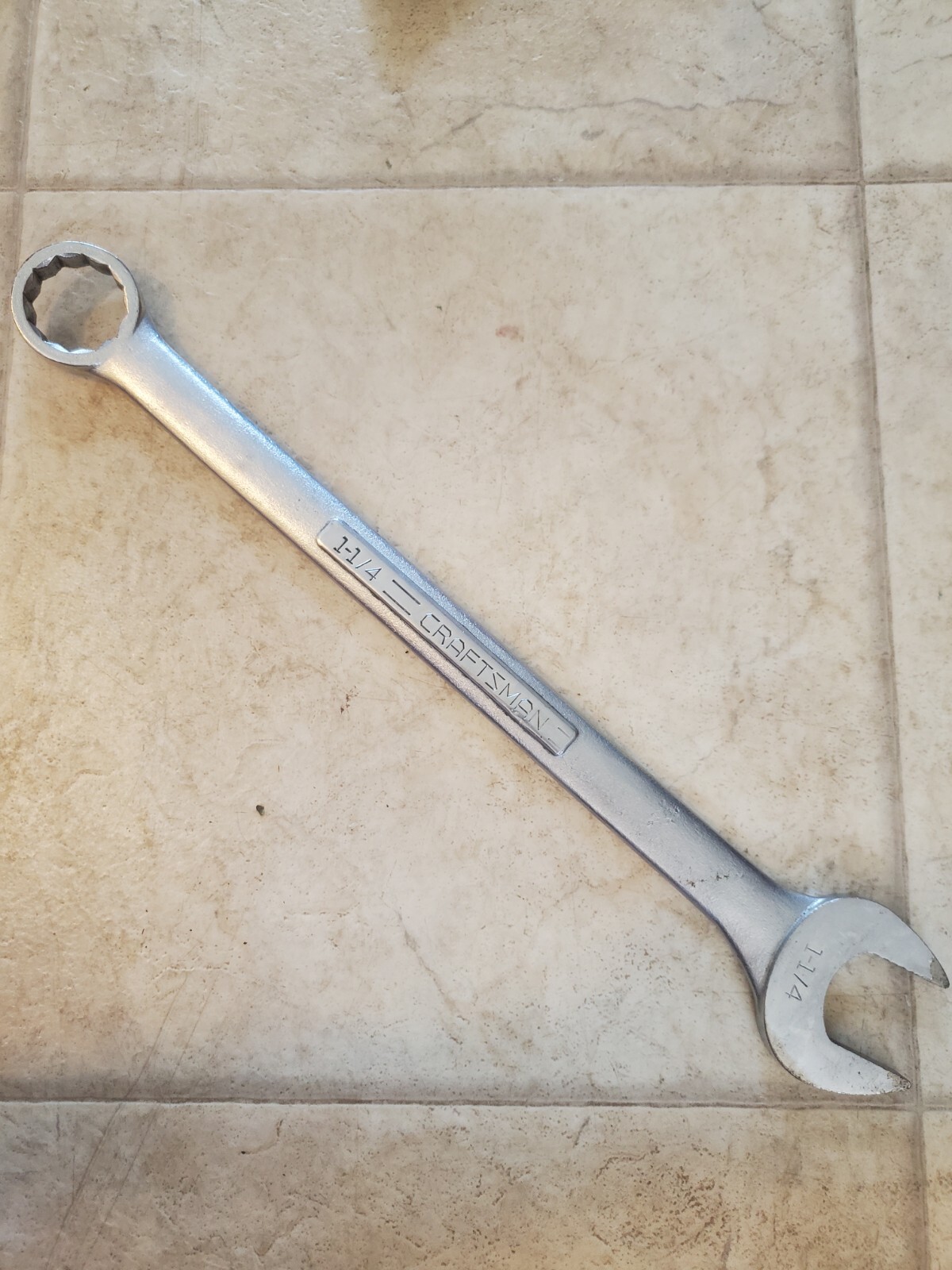 Craftsman 44708 1-1/4″ Combination Wrench. 12 Pt. Forged in USA