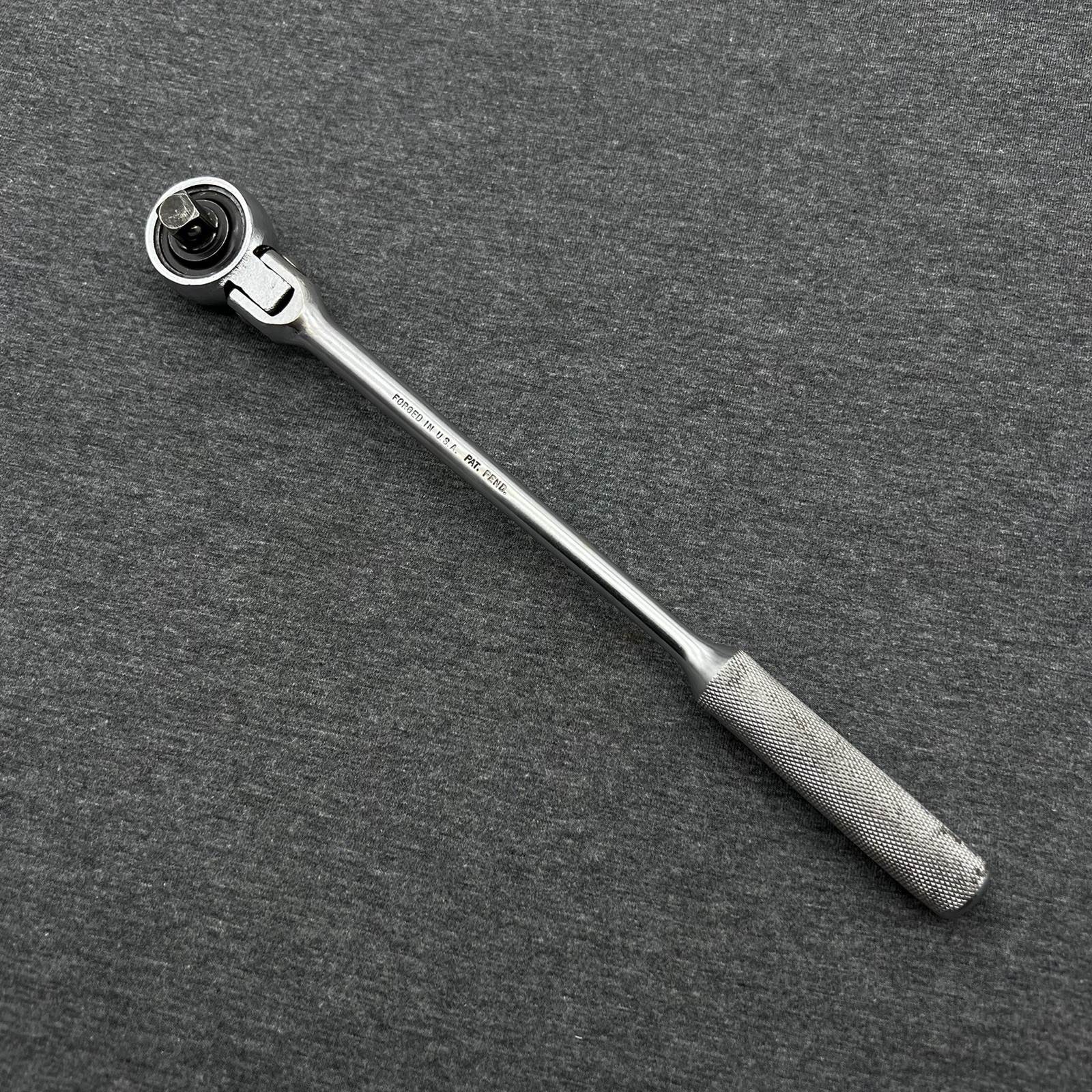 Vintage Champion Plug Master 3/8″ Drive Flex Head Ratchet CT-405 USA