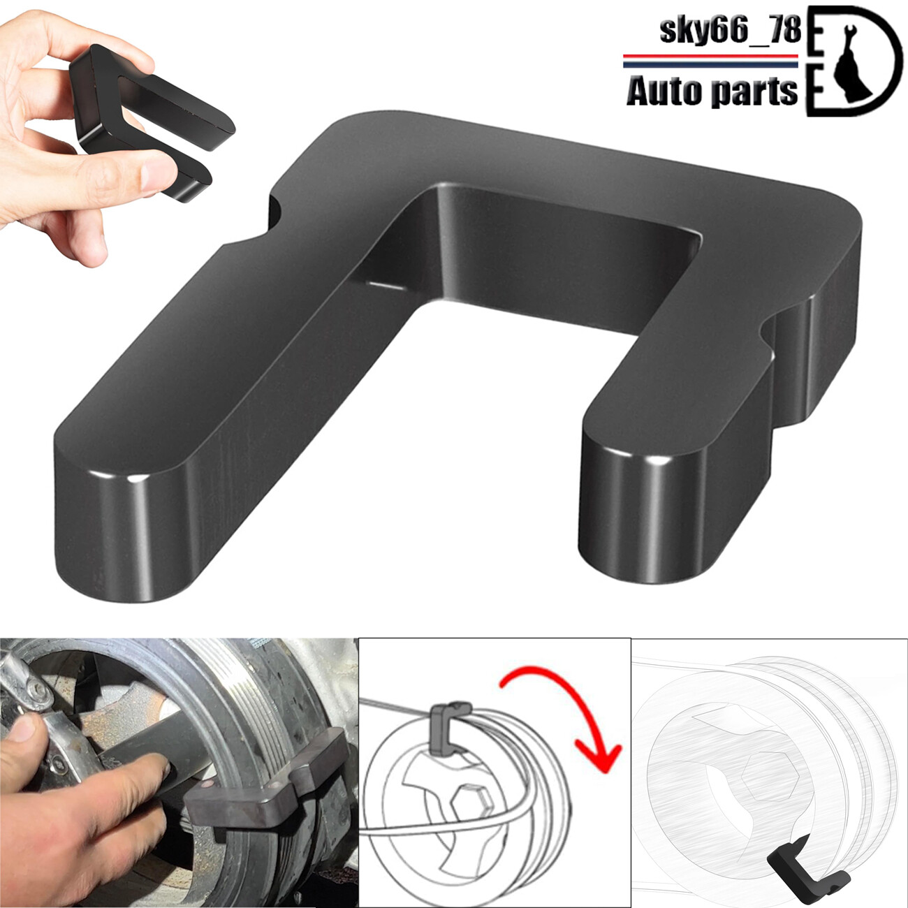 59560 Stretch Belt Tool for GM 5.3.L, 6.2L, and 6.6L Gas engines