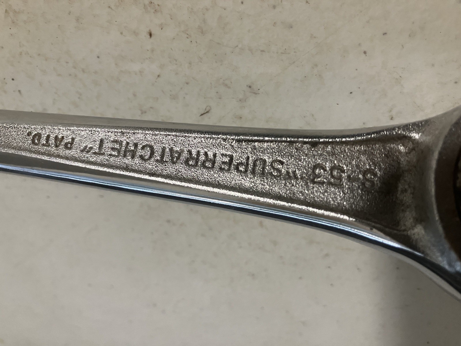 Vintage J.H. Williams S-53 Super Ratchet 1/2″ Drive 15″ Long Chrome USA