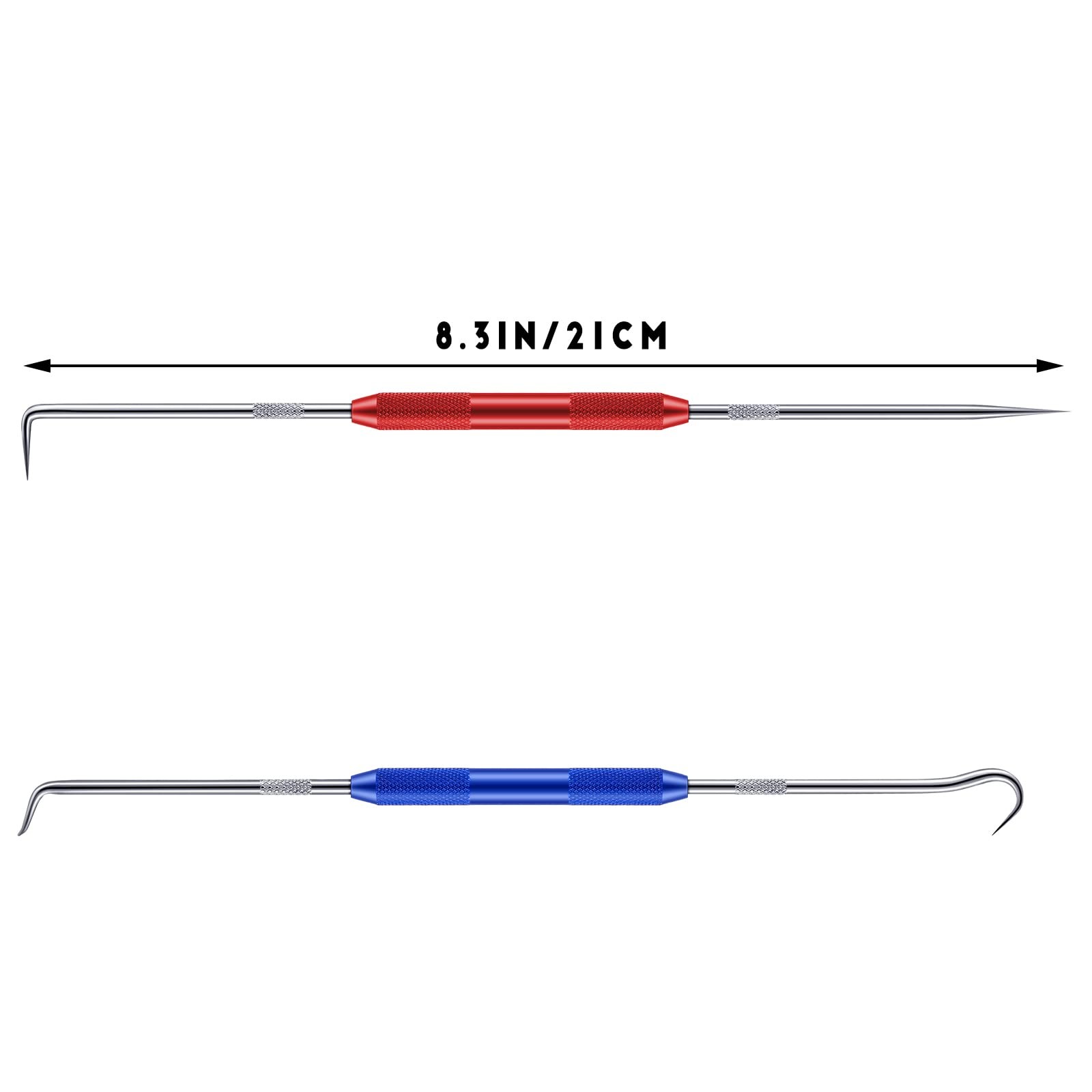 Zhehao 4 Pcs Double Pointed Scriber, 8.3 Inch Metal Scribe silver, blue, red