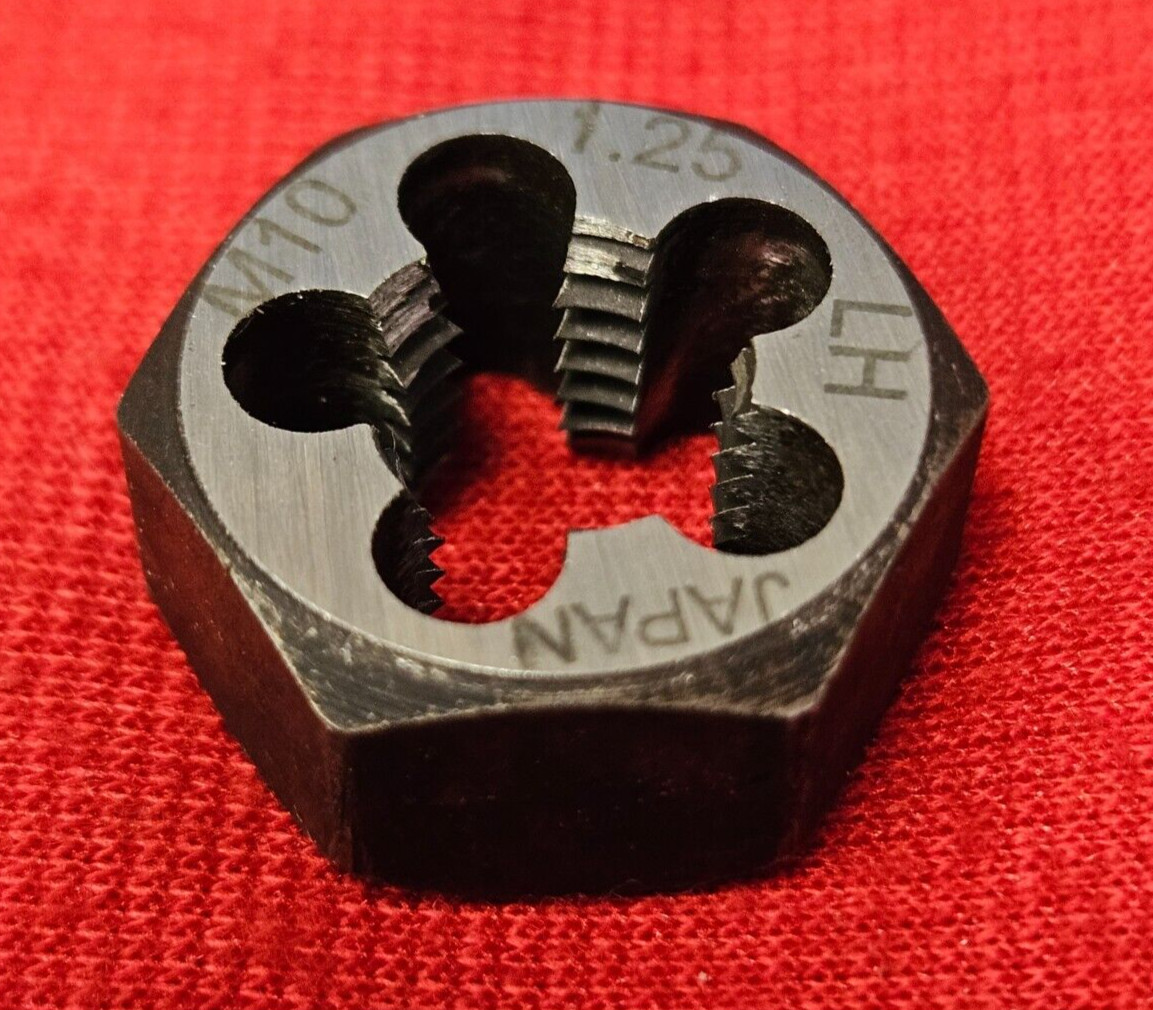 M10 X 1.25 10MM LEFT HAND x .75″ Hex Rethread Die Alfa MHD70761L CS LH Metric