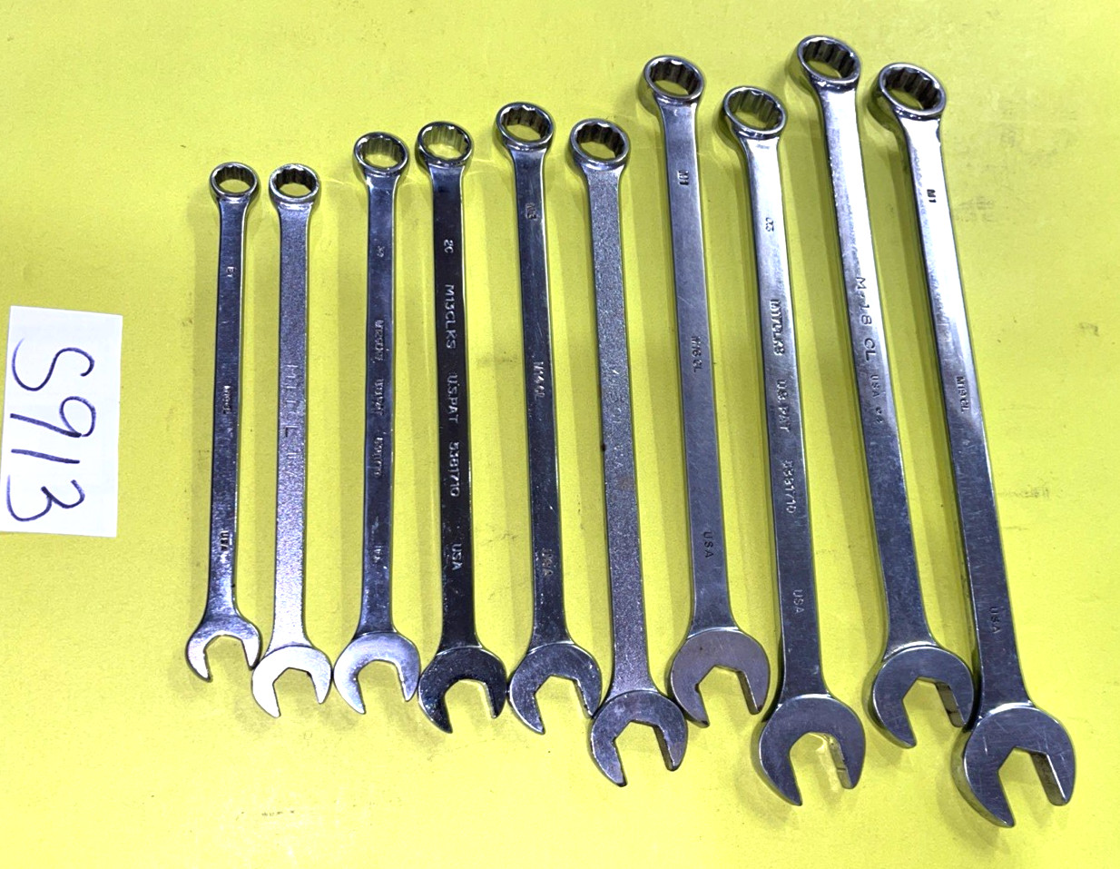 MAC TOOLS 10 PIECE METRIC COMBINATION WRENCH SET 12-POINT