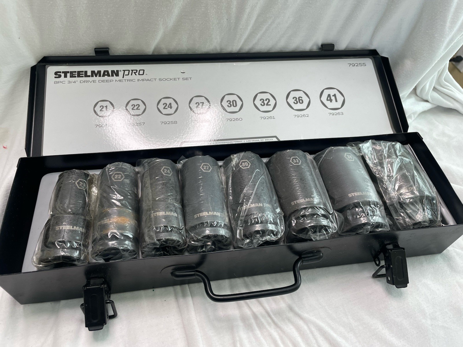 Steelman Pro 8 Piece 3/4 in. Drive Deep Impact Metric Socket Set 79255