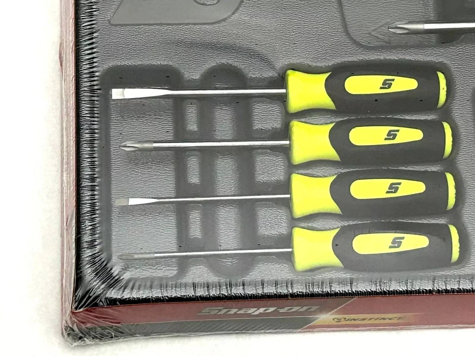 Snap-on Tools 10pc HIVIZ Soft Grip Phillips & Flat Head Screwdriver Sets USA NEW