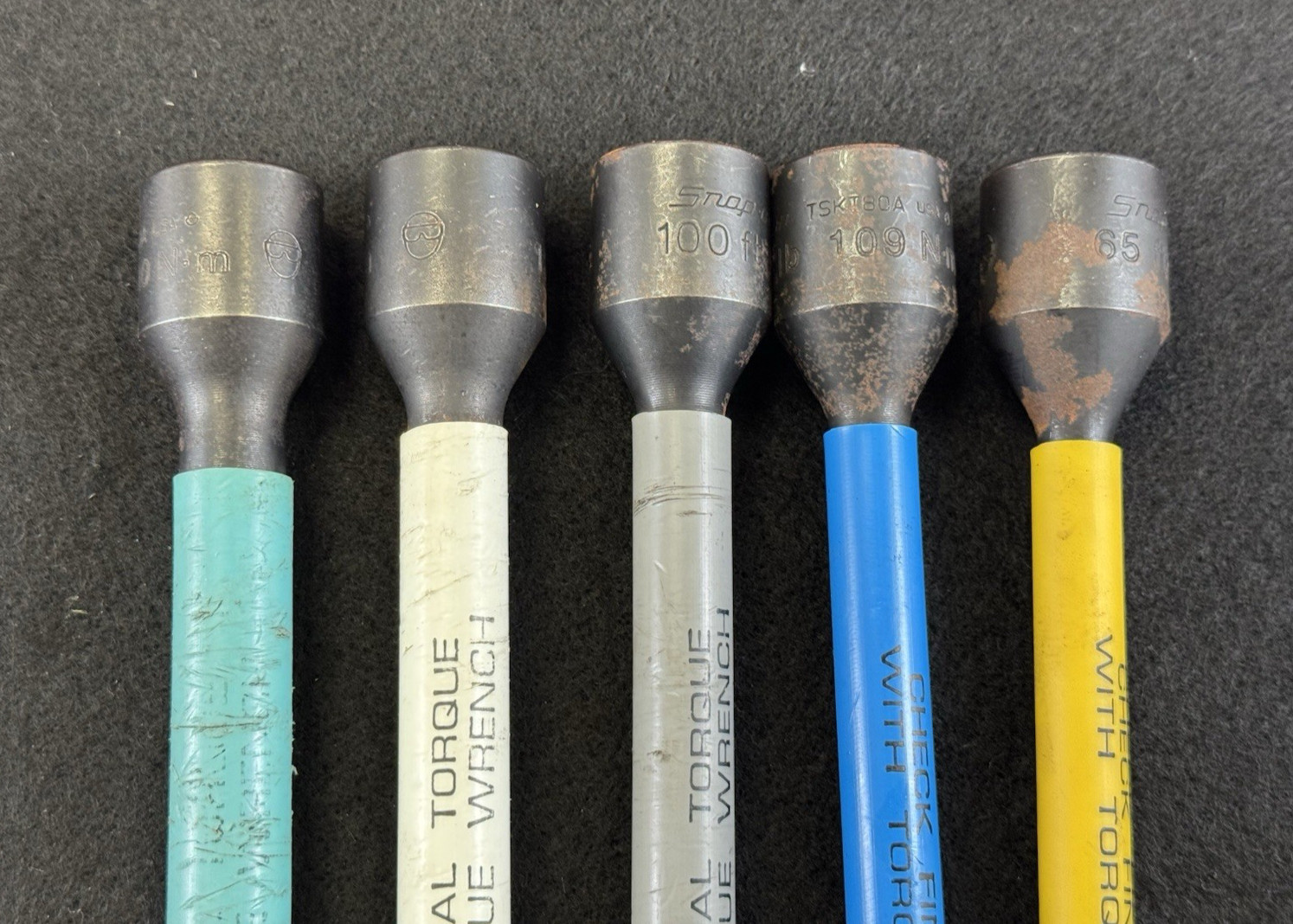 Snap-On 305TSKTA 5 pc Torque Limiting Color Coded Extension Set