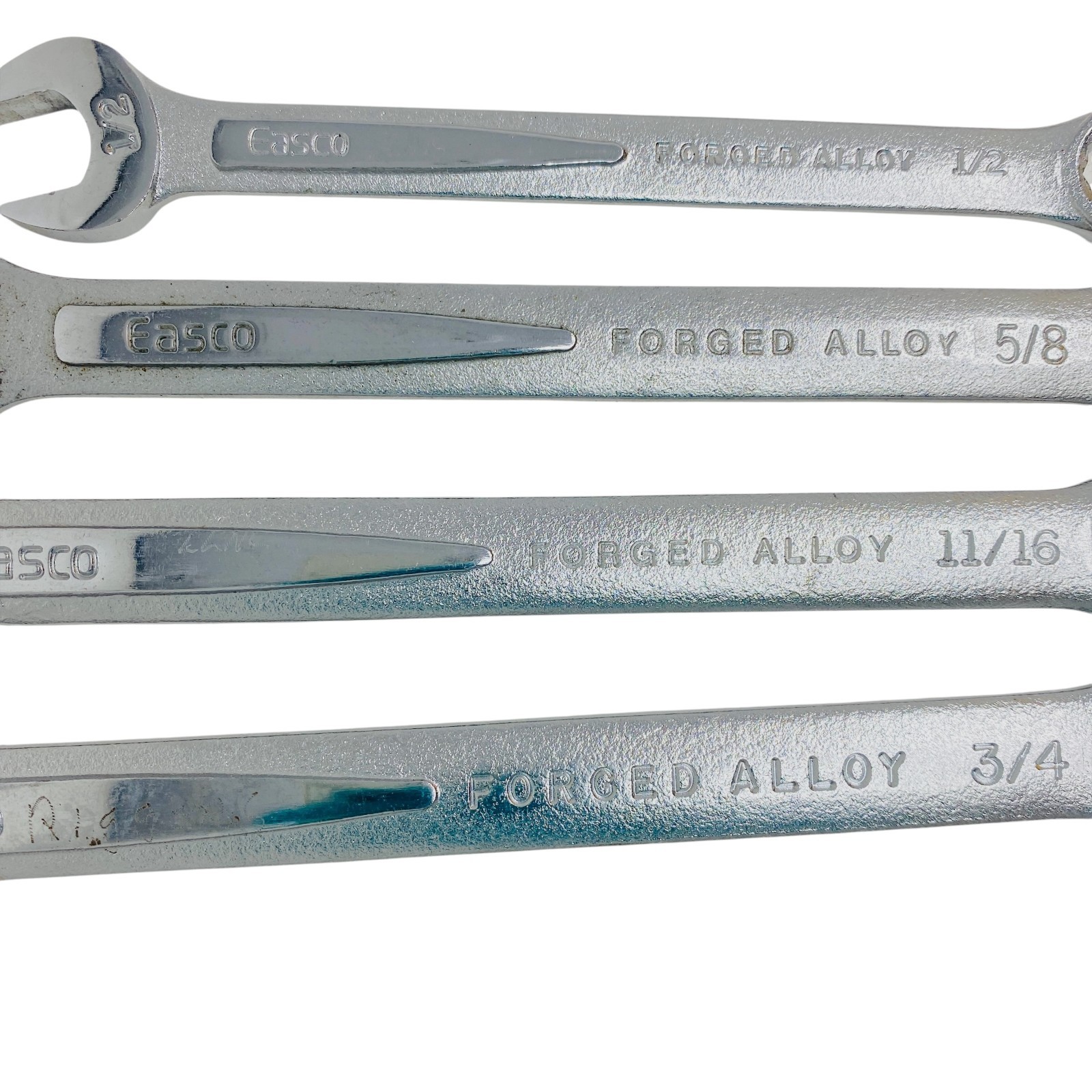 Easco USA Combination Wrench Mechanics Hand Tool Lot Set SAE, 4 Pcs