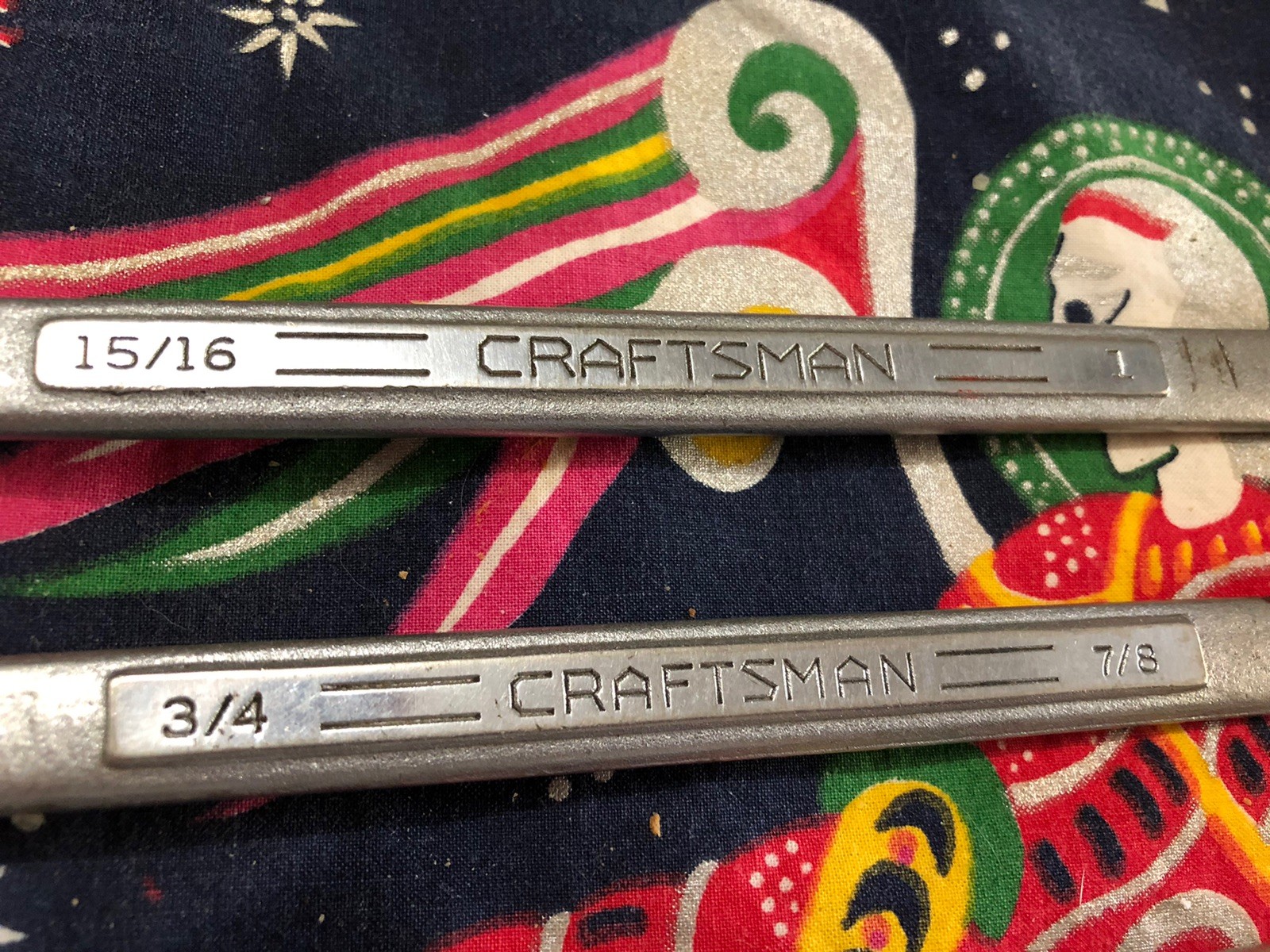 Vintage CRAFTSMAN DOUBLE BOX END OFFSET WRENCHES Four SAE Various Sizes