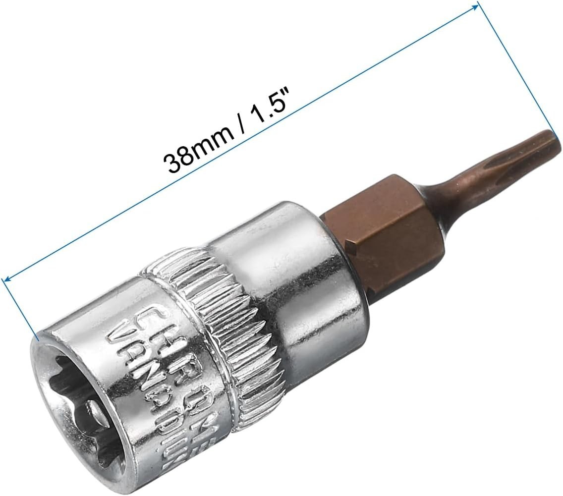 Durable 3pcs T8 Torx Bit Socket Set – 1/4