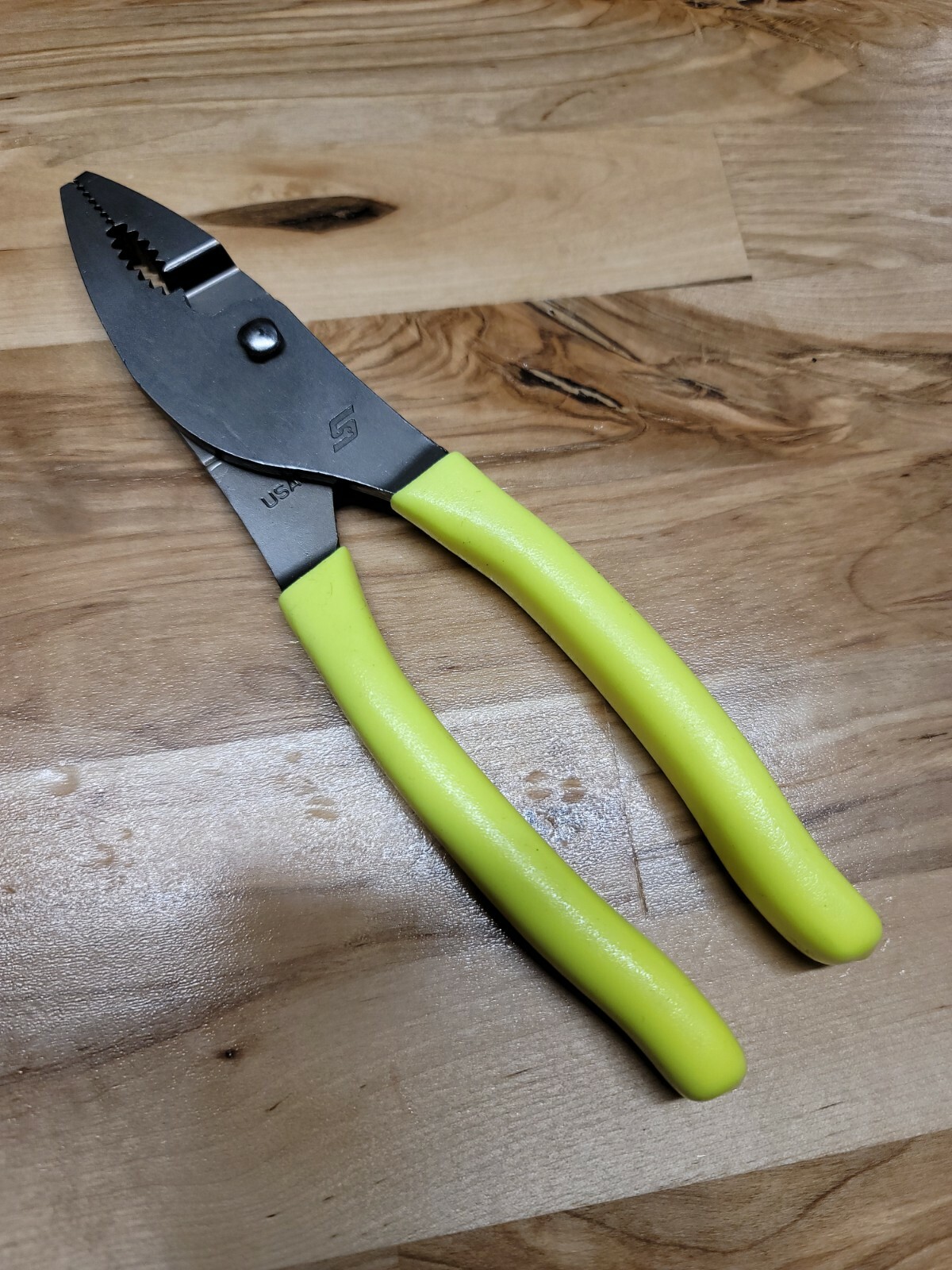*NEW & UNUSED* Snap On 47ACF Hi-Viz Yellow – Combo Slip Joint Pliers FREE SHIP