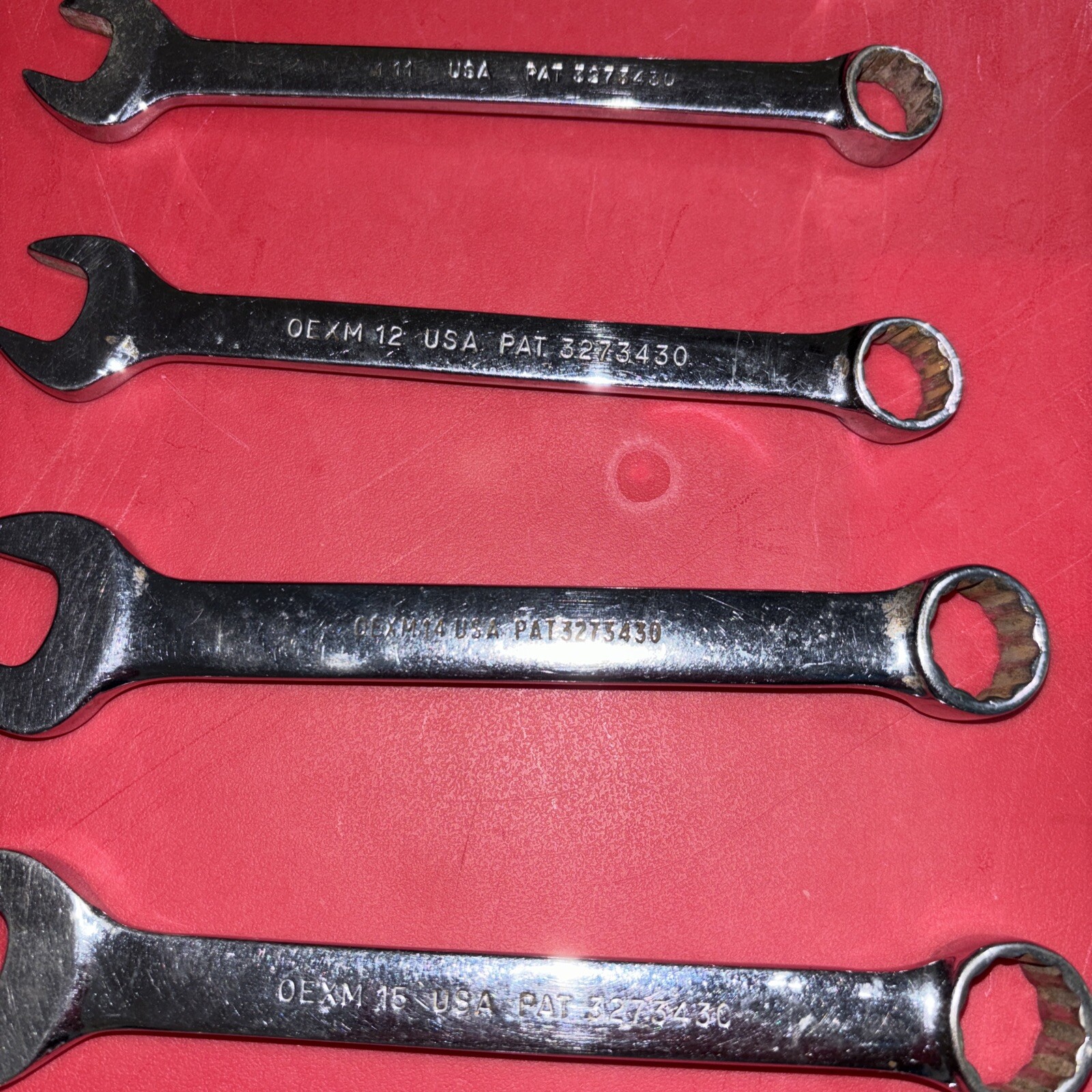 SNAP ON OEXM-SERIES 8-Pc 12-Pt. Metric Flank Drive® Combination Wrench