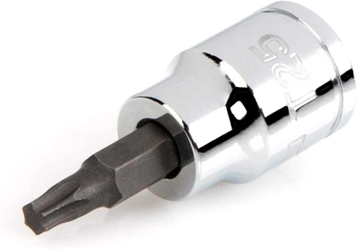 S2 Steel T25 Torx Bit Socket, 3/8 Inch Drive – Easy-Read Die-Stamped Marking