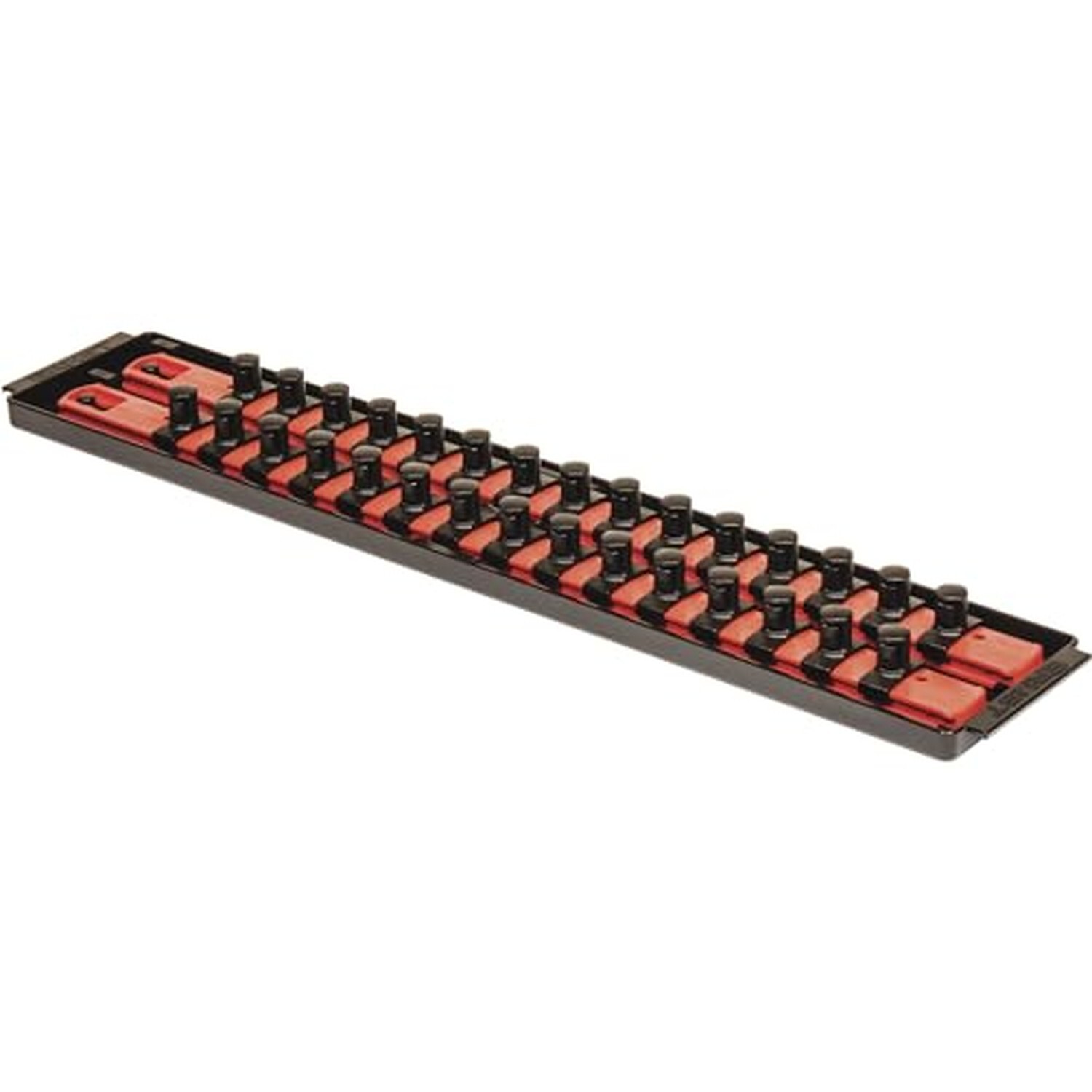 Ernst Manufacturing 18-Inch Socket Boss 2-Rail 1/2-Inch-Drive Socket Organize…