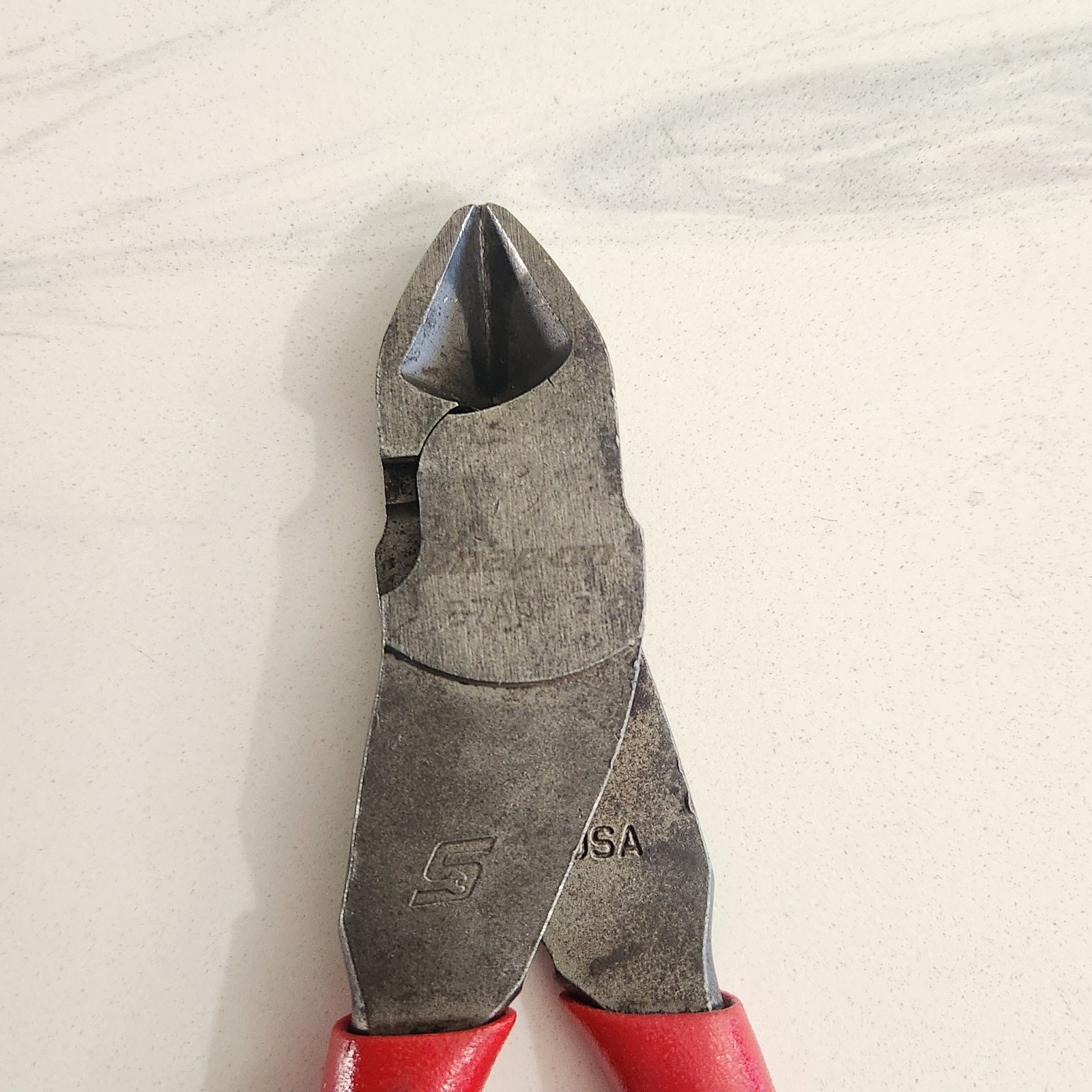 Snap On 7″ Vector Edge Soft Grip Red Handled Diagonal Cutting Pliers 87ACF