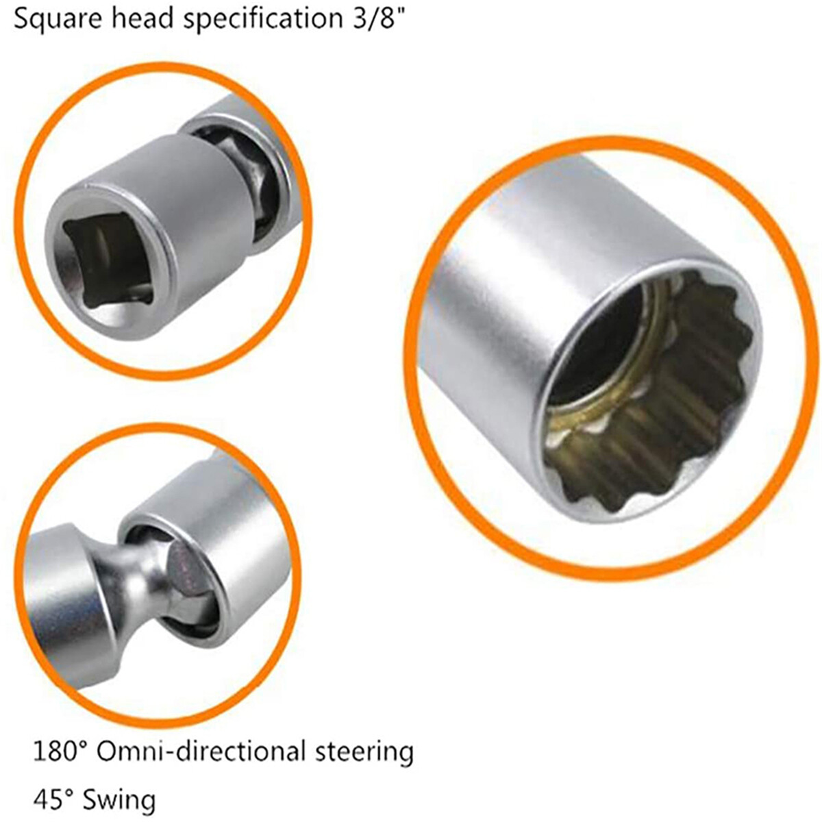 14mm 12 Point Thin walled Swivel Spark Plug Socket For BMW