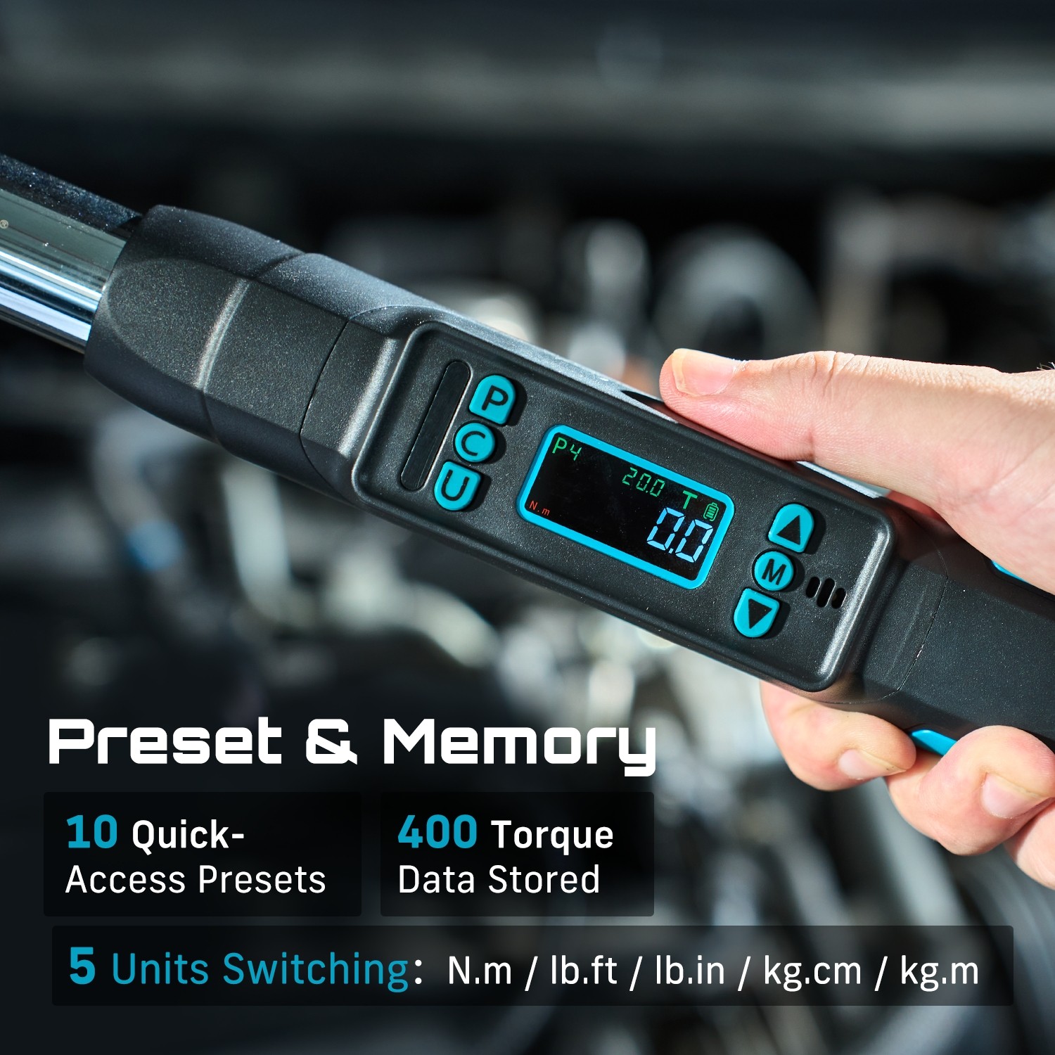 Seesii 1/2″&3/8» Digital Torque Wrench Combo 3/8″ 0–220 Nm & 1/2» 17-340 nm