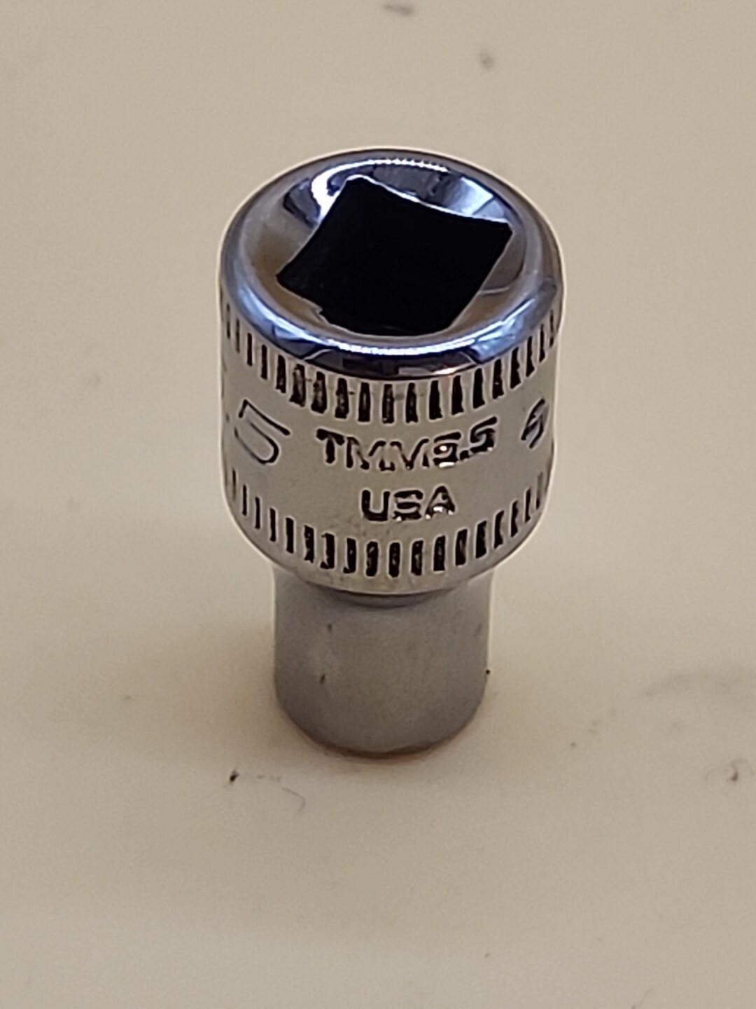 Snap-On Tools Metric Shallow Chrome Socket TMM5.5 1/4″ Drive 6pt 5.5mm USA