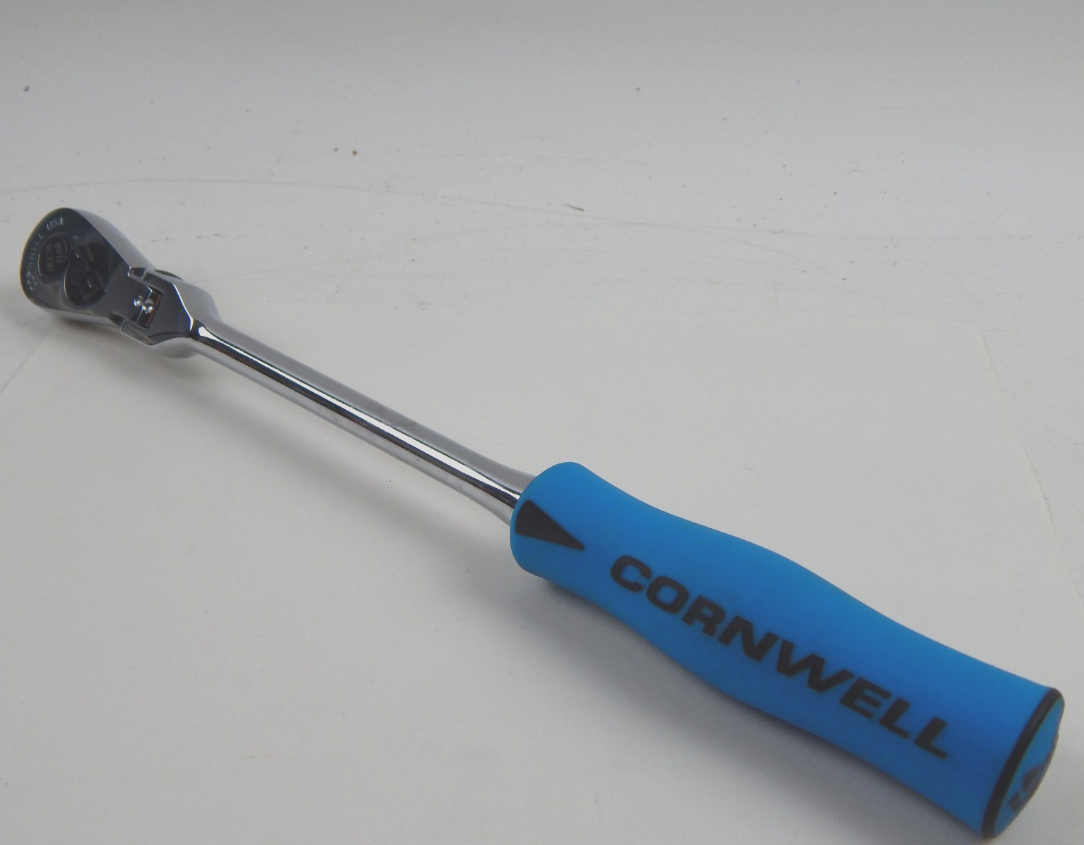 NEW Cornwell Tools USA JRF36HAB 3/8″ Drive BLUE Soft Grip FLEX HEAD Ratchet
