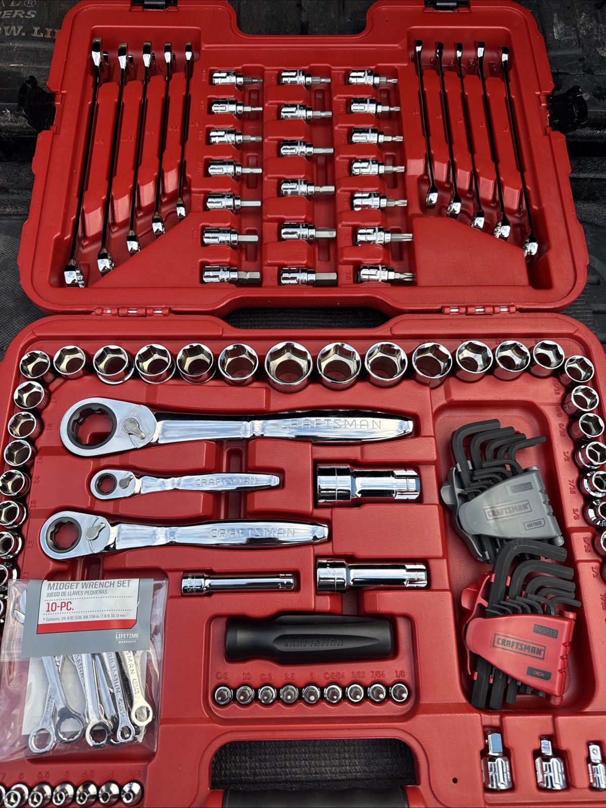 Sexy Sears Craftsman Nos 131pc Super Max Axess Pass Thru Socket Set Rare 40131