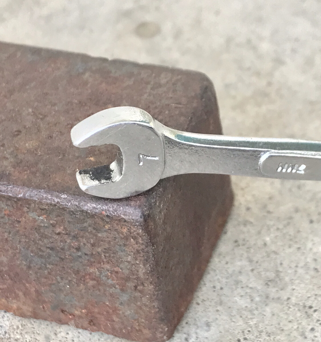 SK Tools 6mm x 7mm Double Ended Polished Open End Metric Wrench 8206 USA