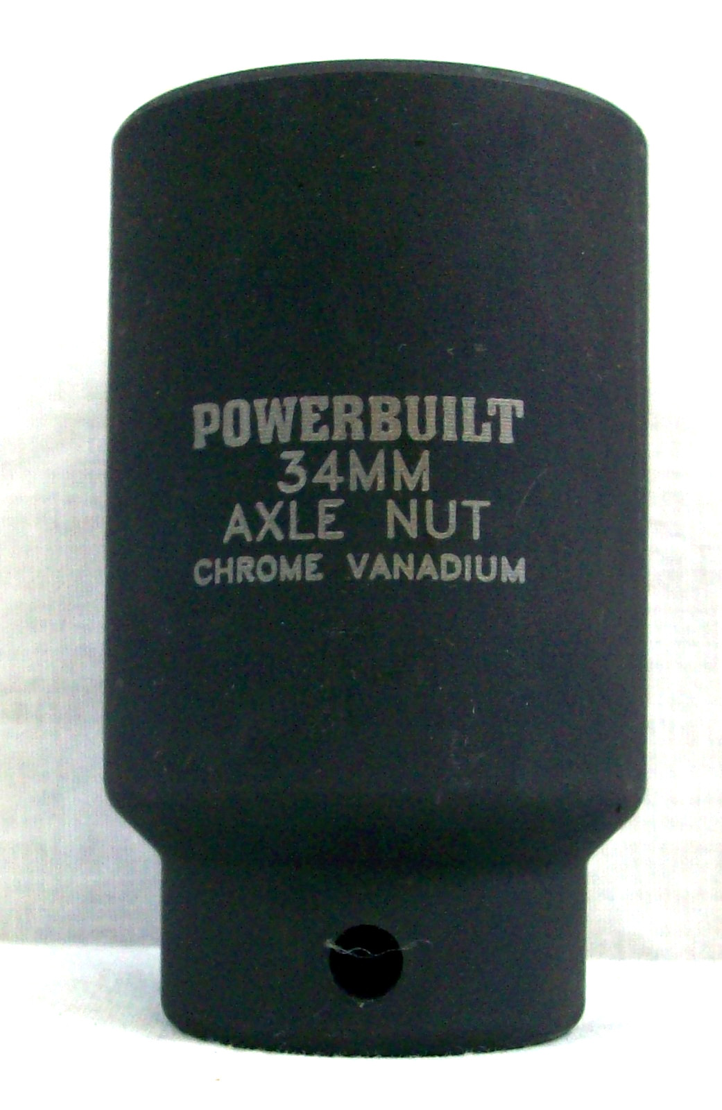 New Powerbuilt 1/2 Inch Drive 34 MM Axle Nut Socket 6 Point