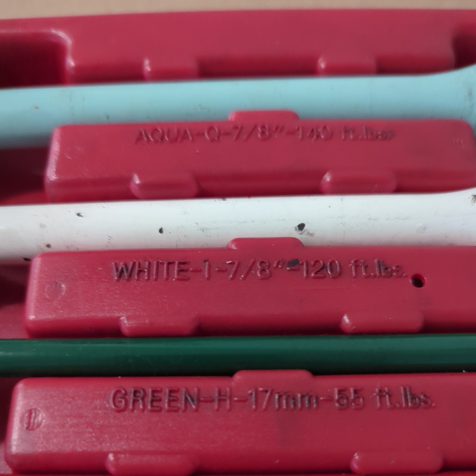 AJ Manufacturing AJ1510 10pc Torque Stick Set 1/2″ Drive Color Coded-Missing Lid