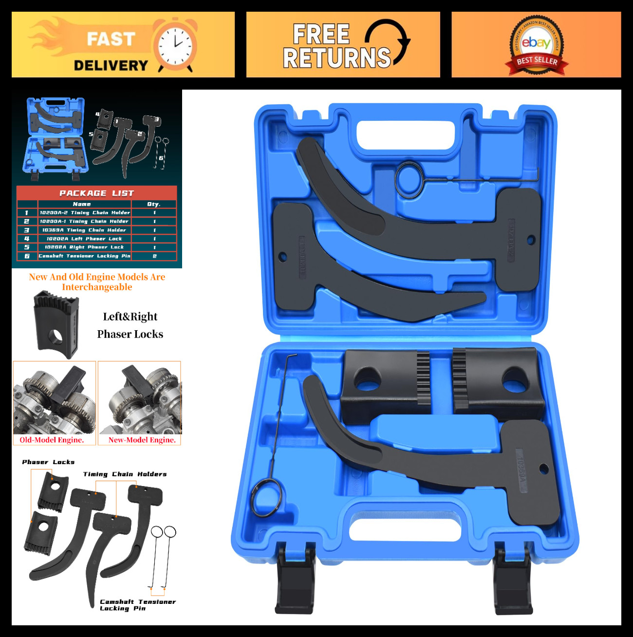 3.6L Engine Timing Tool Kit, Camshaft Holders for VW Chrysler Jeep Ram Dodge