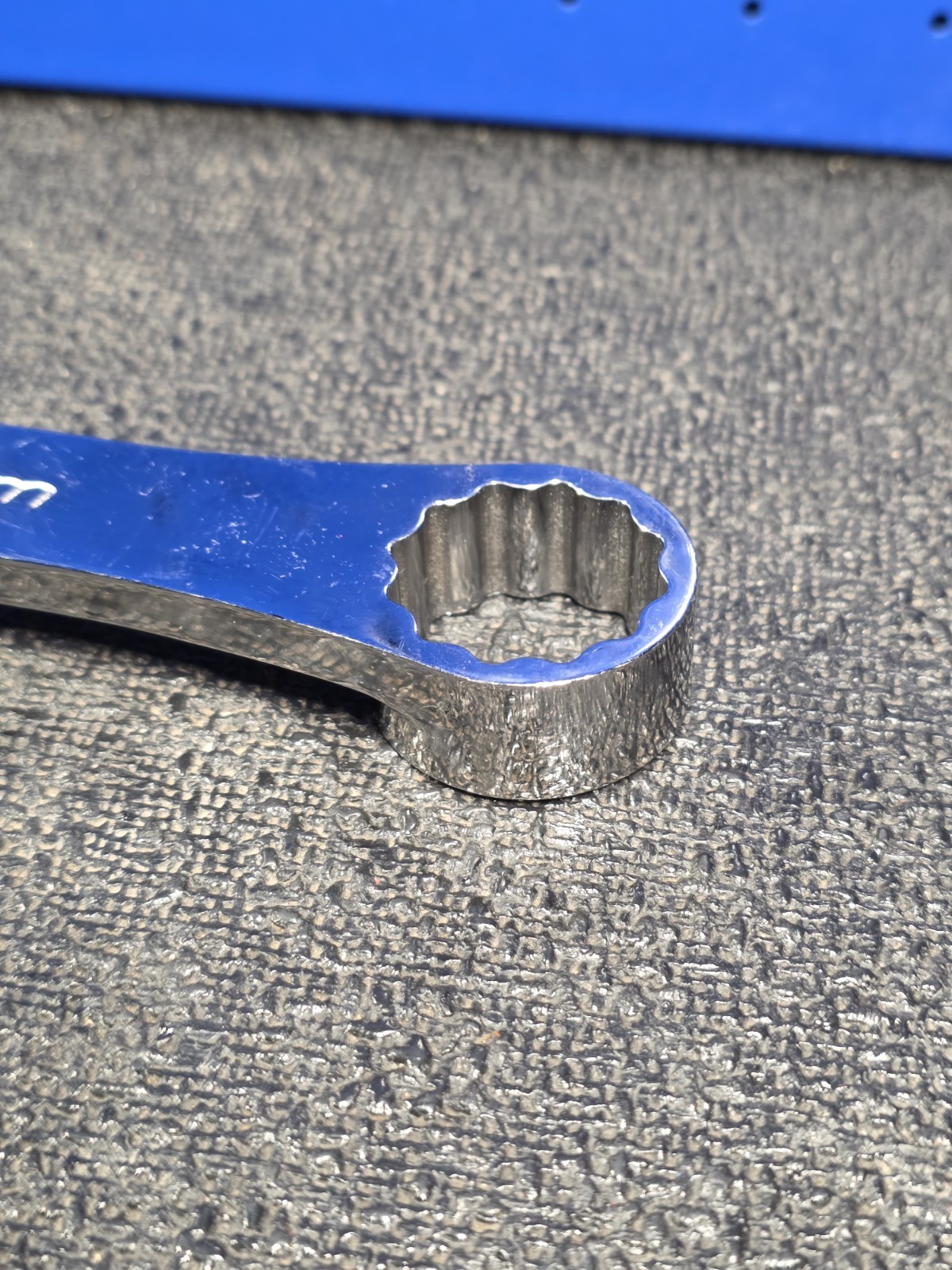 Genius Tools 782224L 22mm x 24mm Extra Long 12-Point Double Box End Wrench