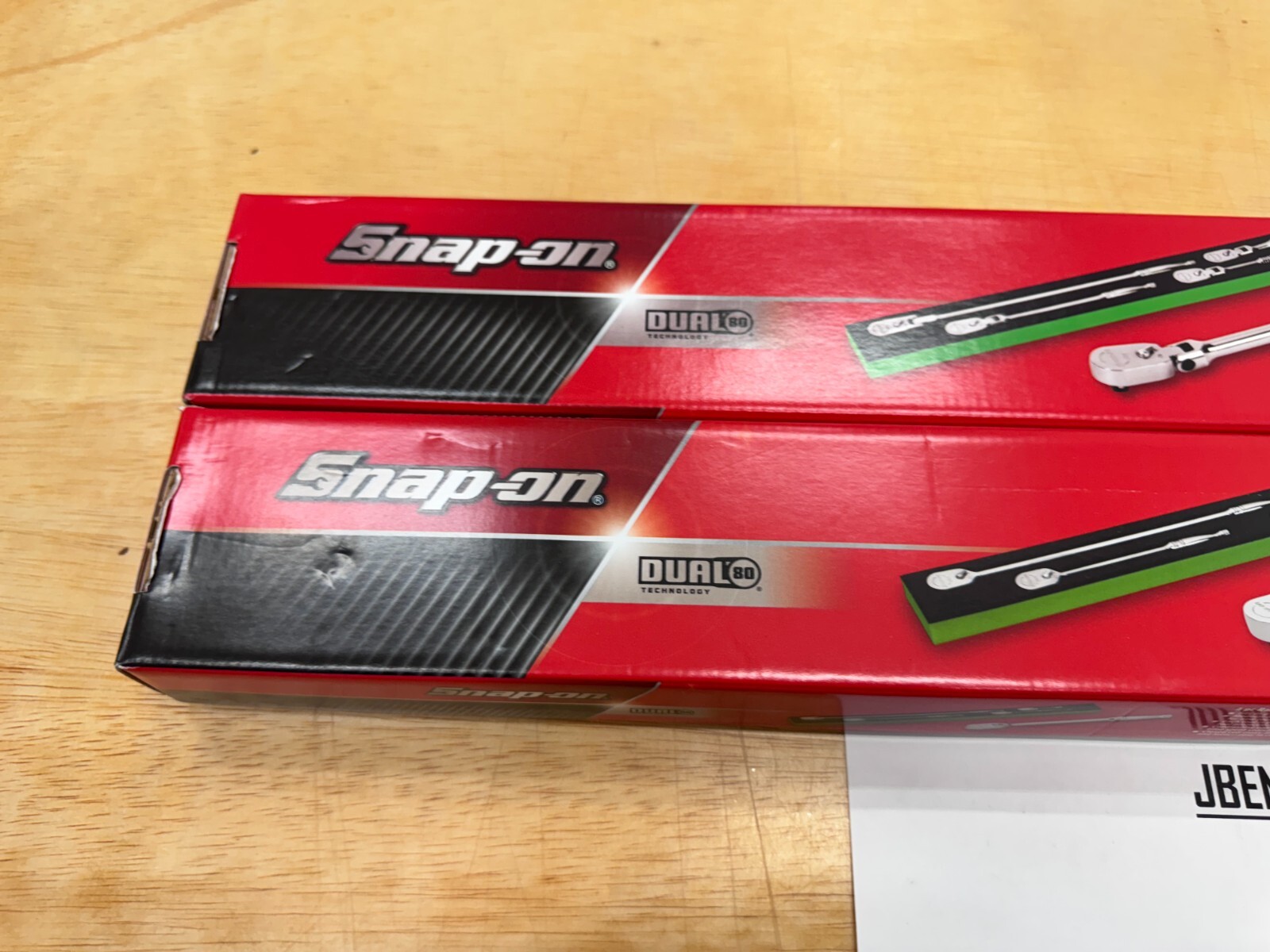 Snap-on Tools USA NEW GREEN 8pc 3/8″ Drive Chrome Fixed & Flex Ratchet Foam Sets