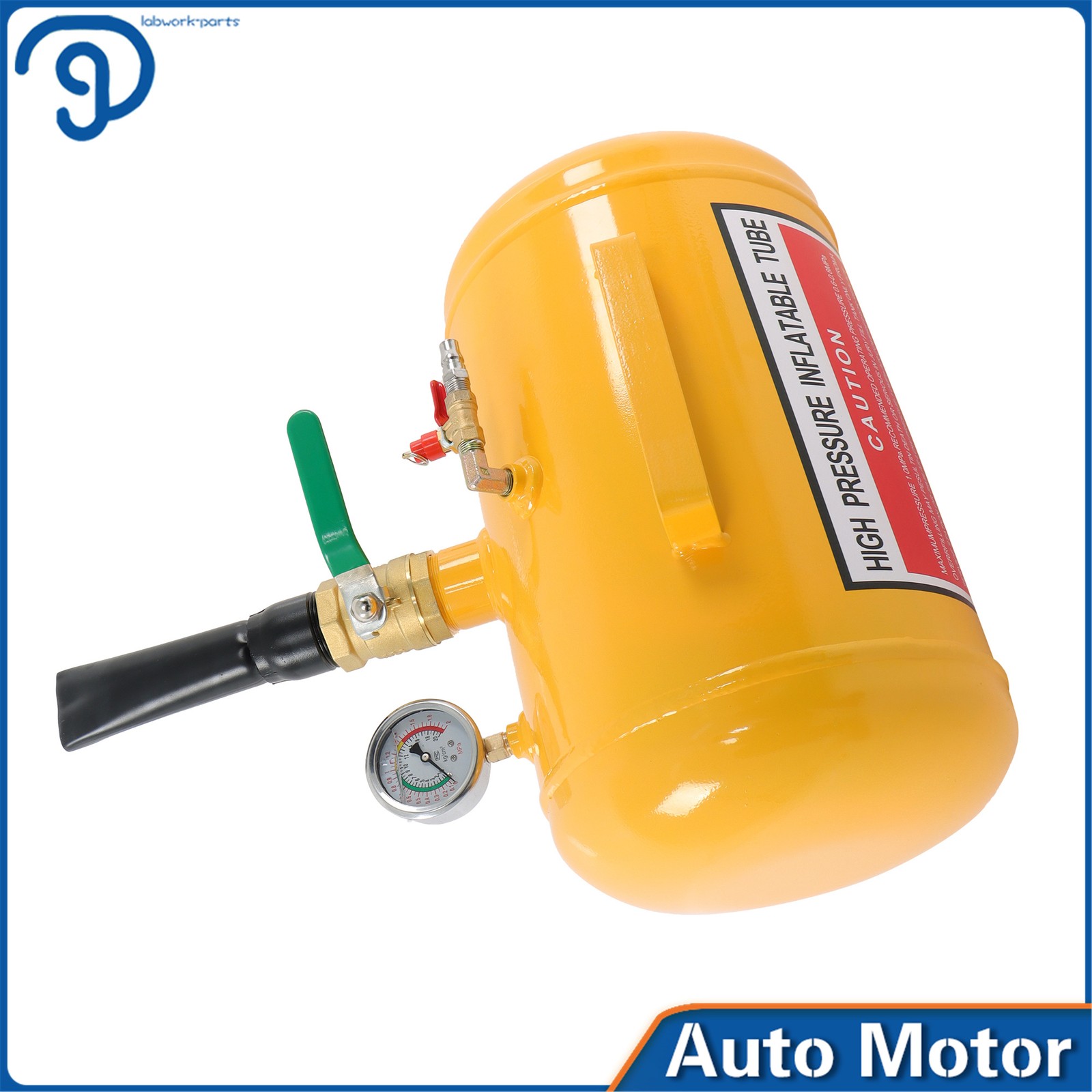 Yellow Heavy Duty Air Tire Bead Seater Blaster Seating Tool 5 Gallon 145 psi