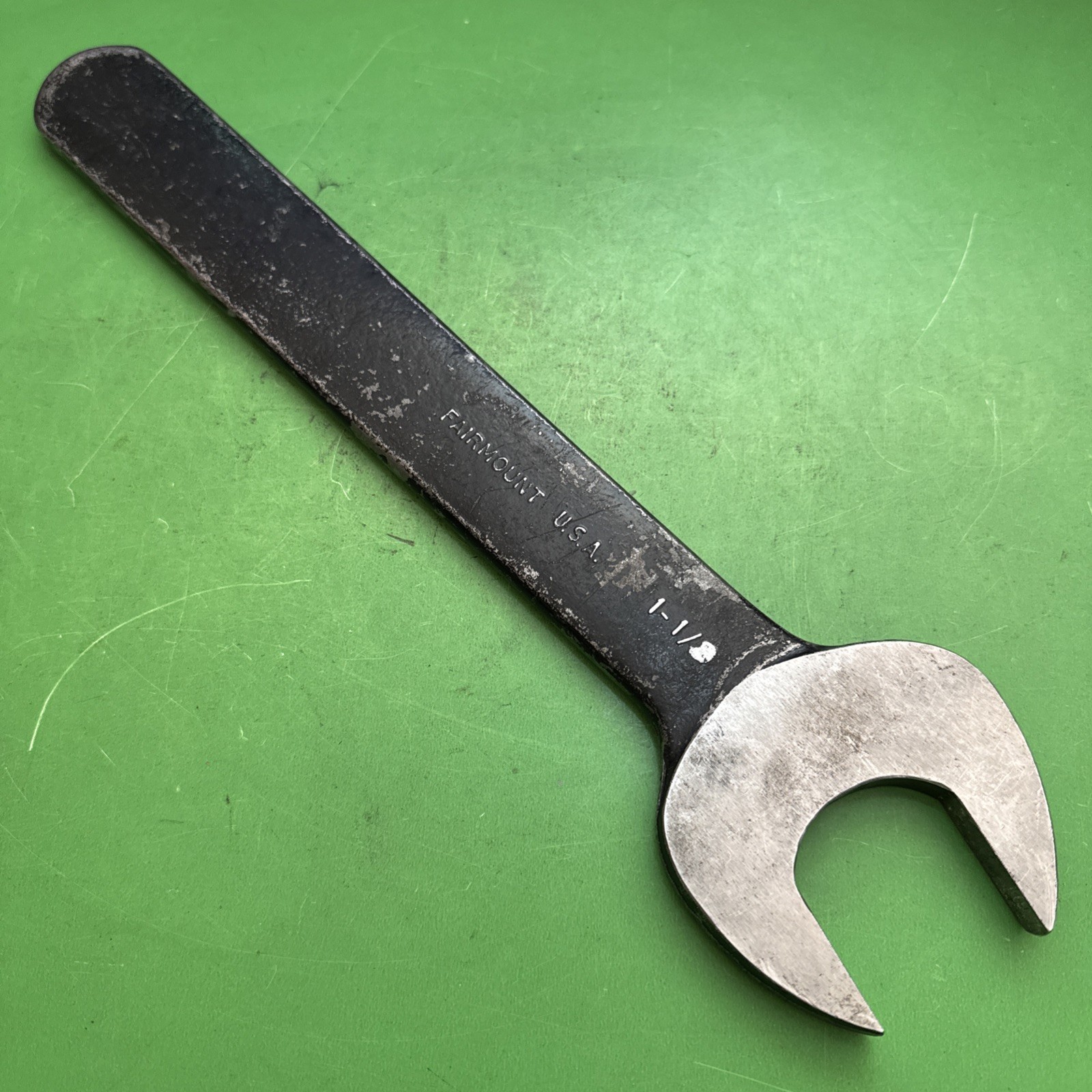 Vintage Fairmount Tools USA 13.5″ Long SAE Size 1-1/2″ Open End Wrench Model 709