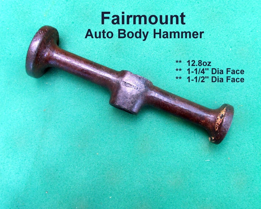 FAIRMOUNT 2 Headed Auto Body Hammer Head 12.8oz 1-1/4»/1-1/2″ Dia. Faces