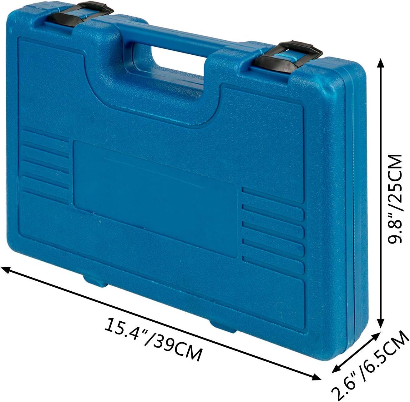 Impact Socket Set 1/2 Inches 19 PCS, 3/8» to 1-1/2» SAE 6-Point Hex Sockets