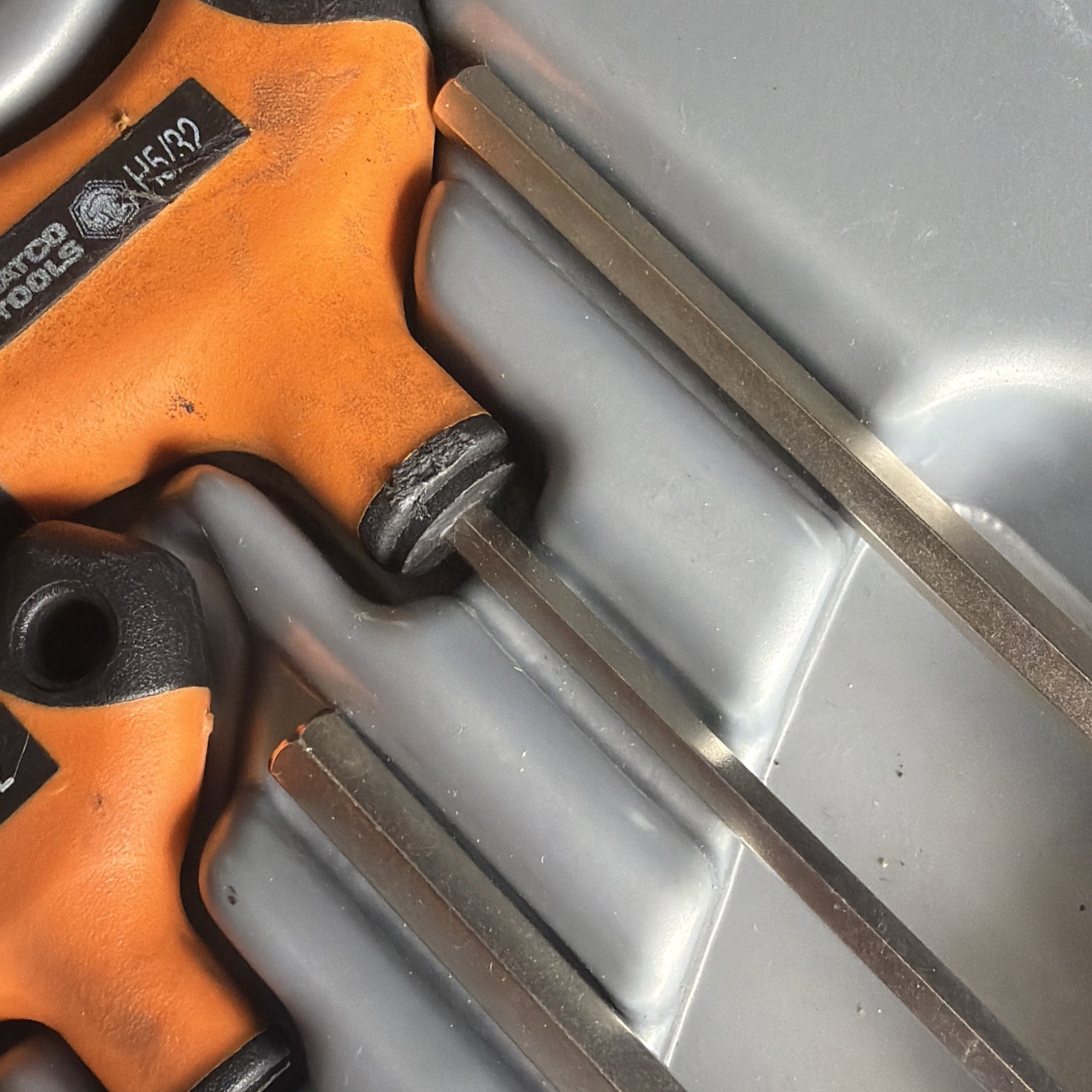 Matco Tools SAE T-Handle Long Short Combination Hex Key Wrench Set Orange STX9