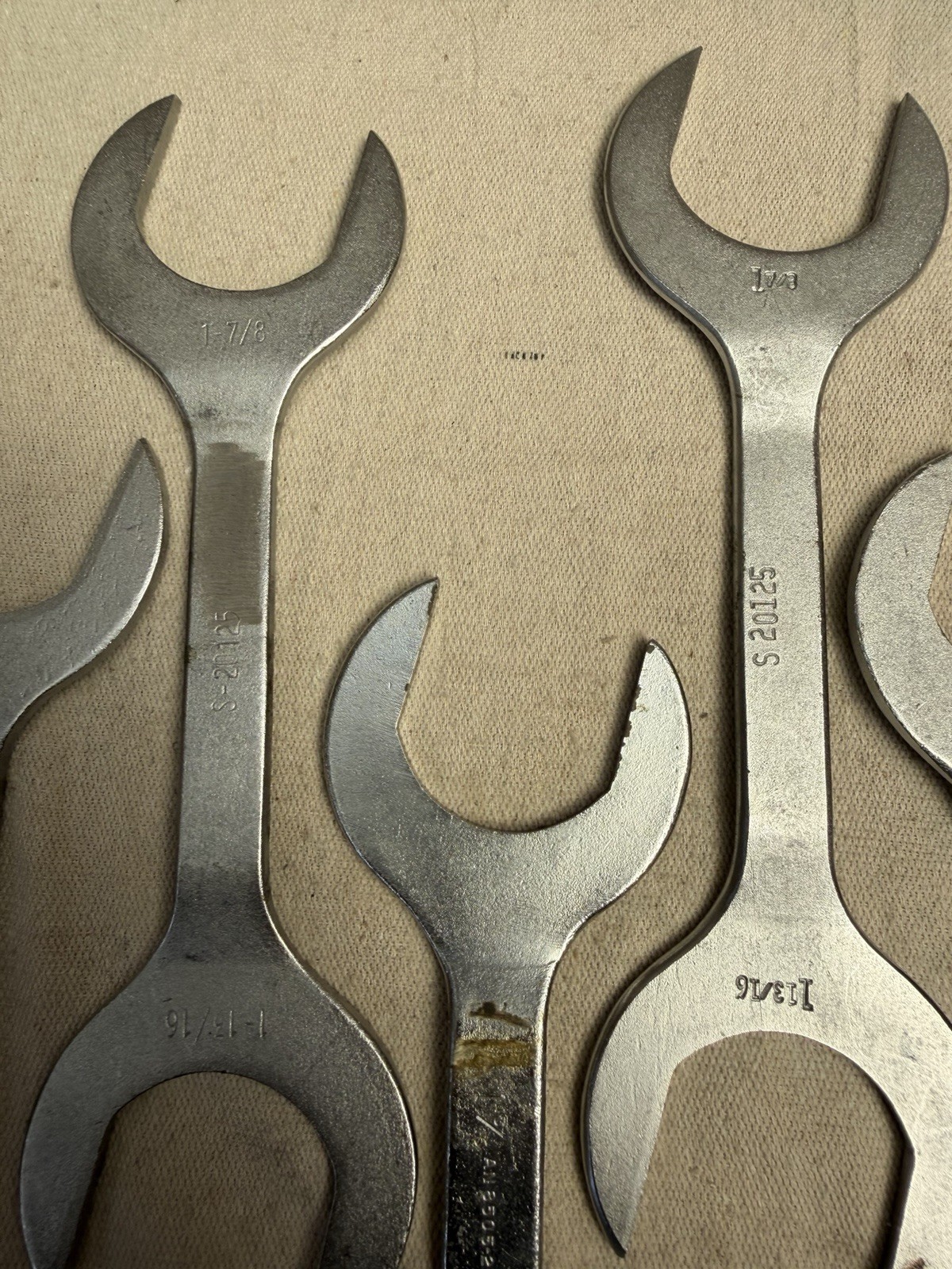 Lot of 5 One Proto USA Double Open End Hydraulic Wrenches 1-1/8 1-3/16 AN3505-25