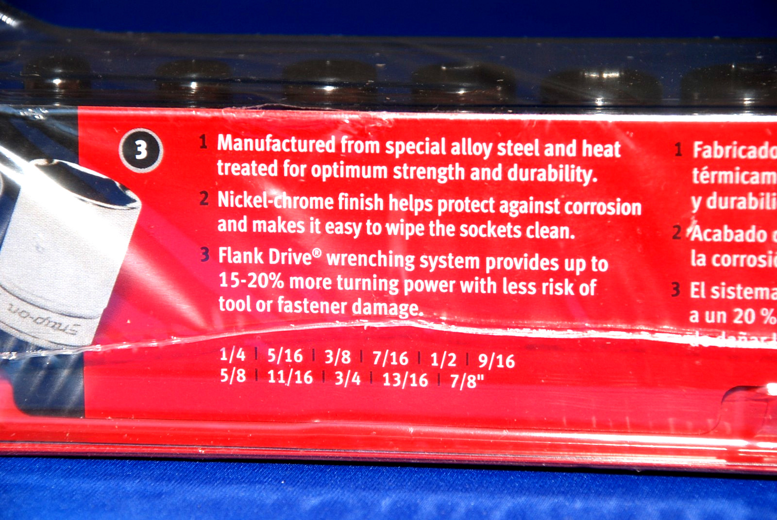 Snap-on NEW 11 Piece 3/8″ Drive 6-Point SAE Flank Drive Semi-Deep Socket Set