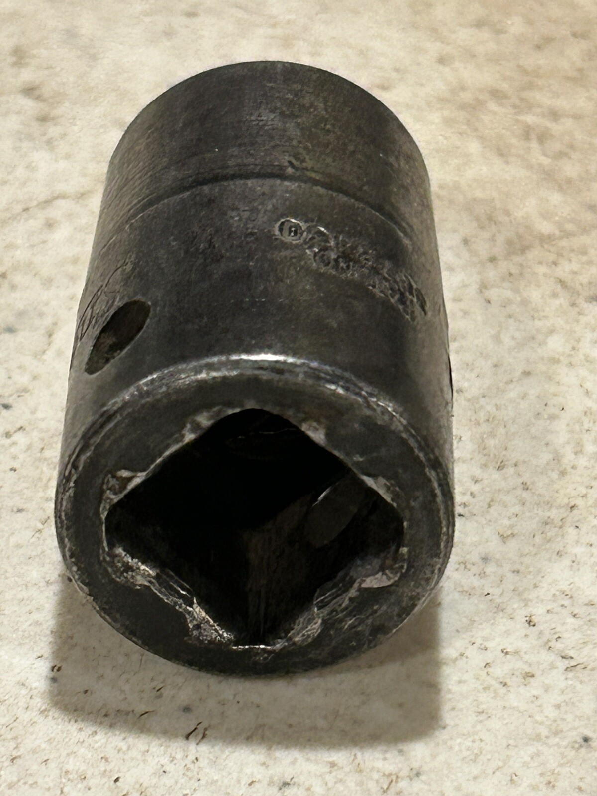 Vintage Snap On Snap-On Tools 9/16” 6 Point Impact Socket IM180 Made In USA