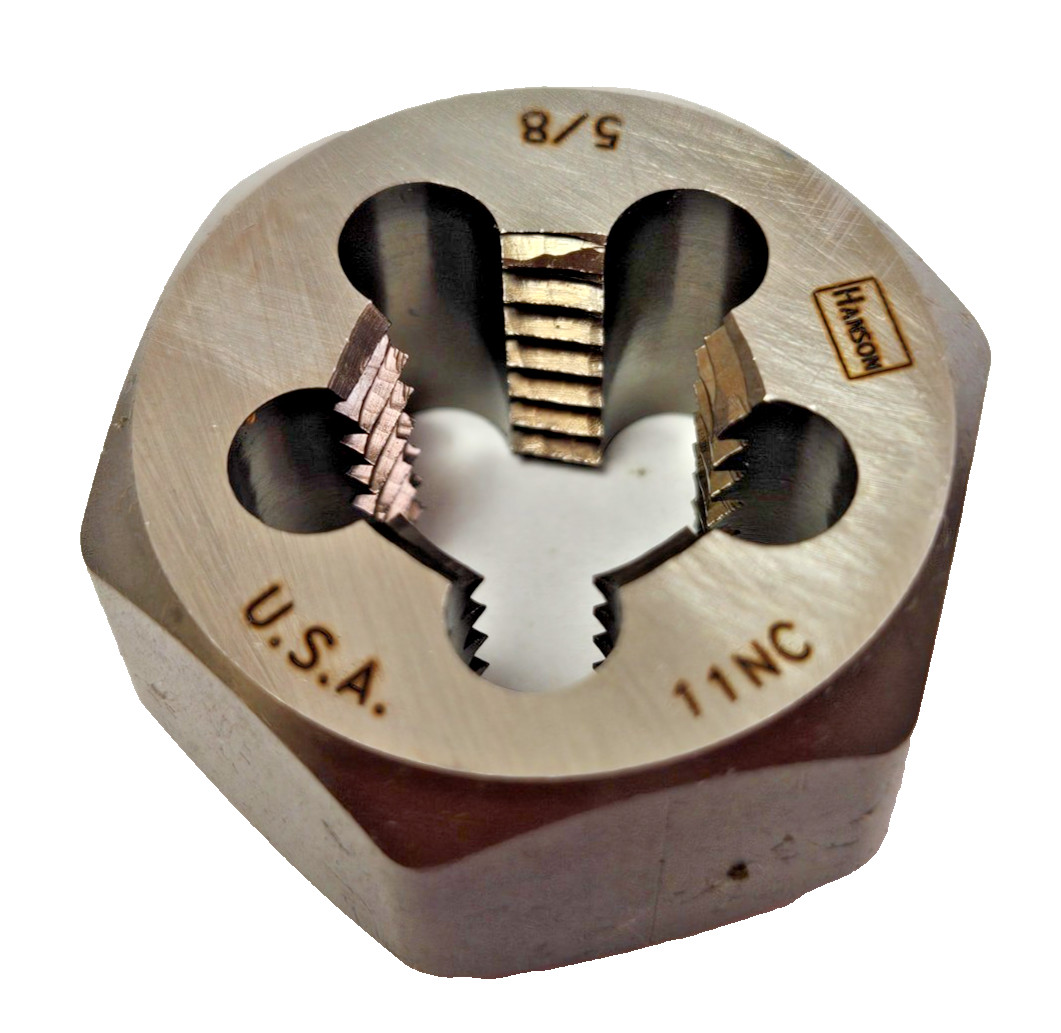 5/8-11 NC x 1-7/16″ Hex Die 7252 Irwin Carbon Steel RH Rethreading
