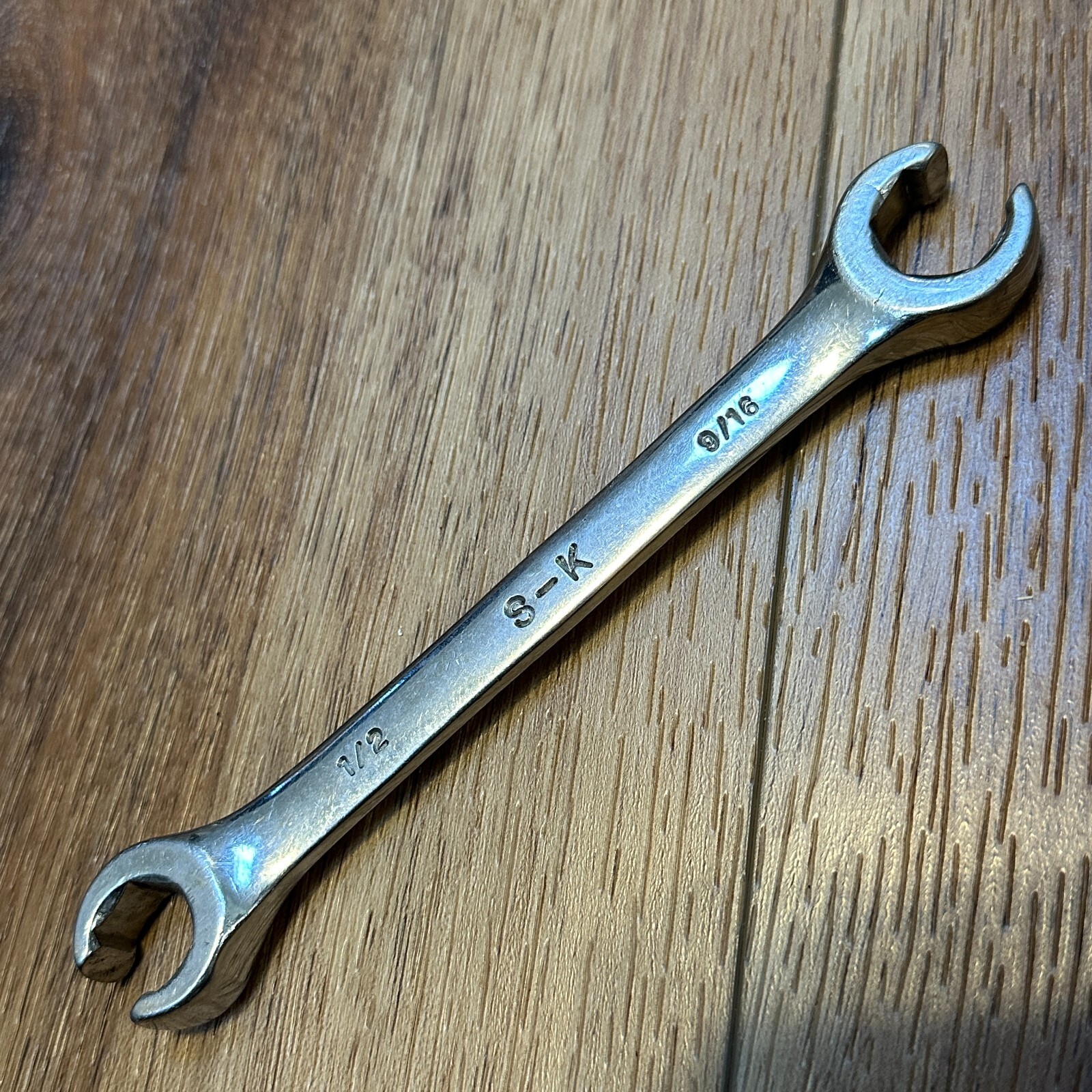 SK 1/2 – 9/16 F1618 Forged Double Open End Line Flare Nut Wrench USA