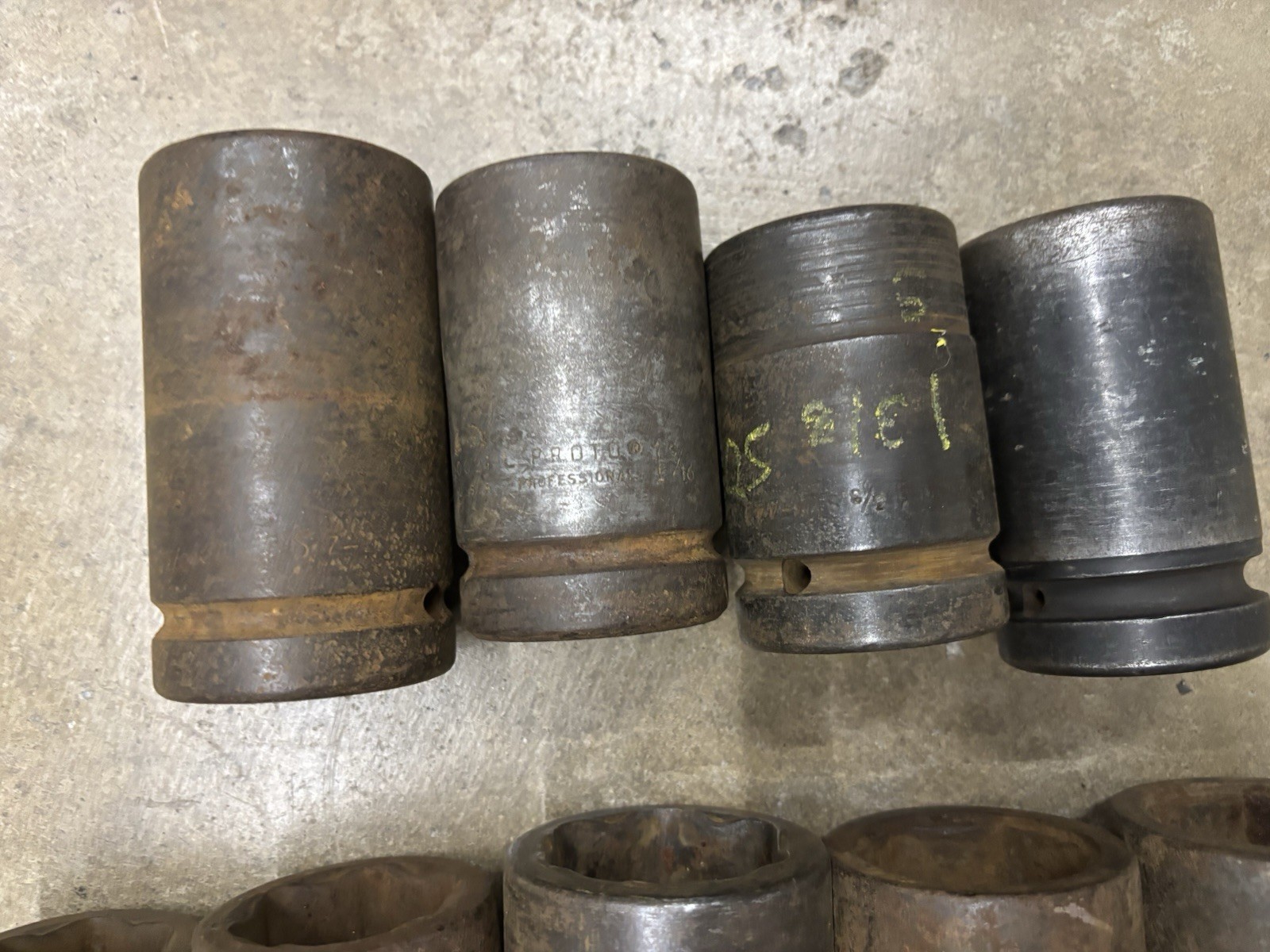 Mixed Lot 9 Pieces 1” Drive Impact Sockets Snap-on PROTO+