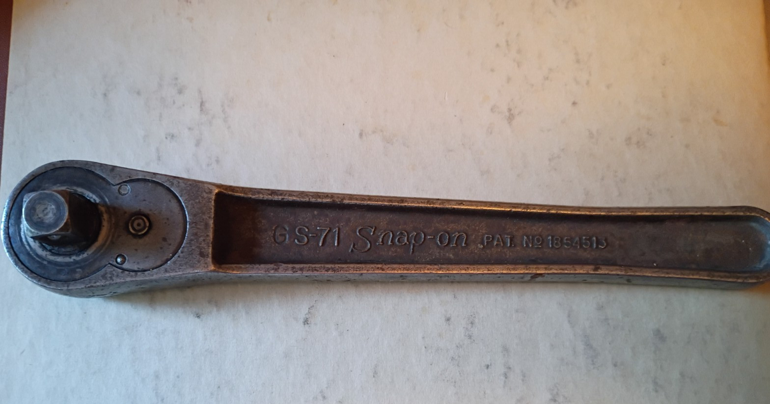 Vintage Snap-on Tools 1/2 Drive Ratchet Wrench GS71 – free ship