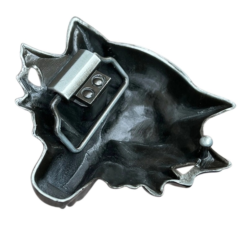 Elegant Metal Belt Buckle Wolf Head Casual Buckle For Stylish Men And Women