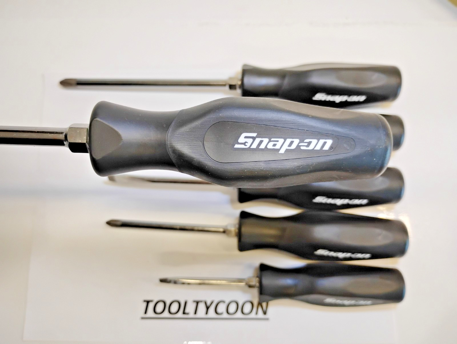 Snap-On Tools USA NEW Custom LIMITED 6pc BLACK Screwdriver Set Phillips & Flat