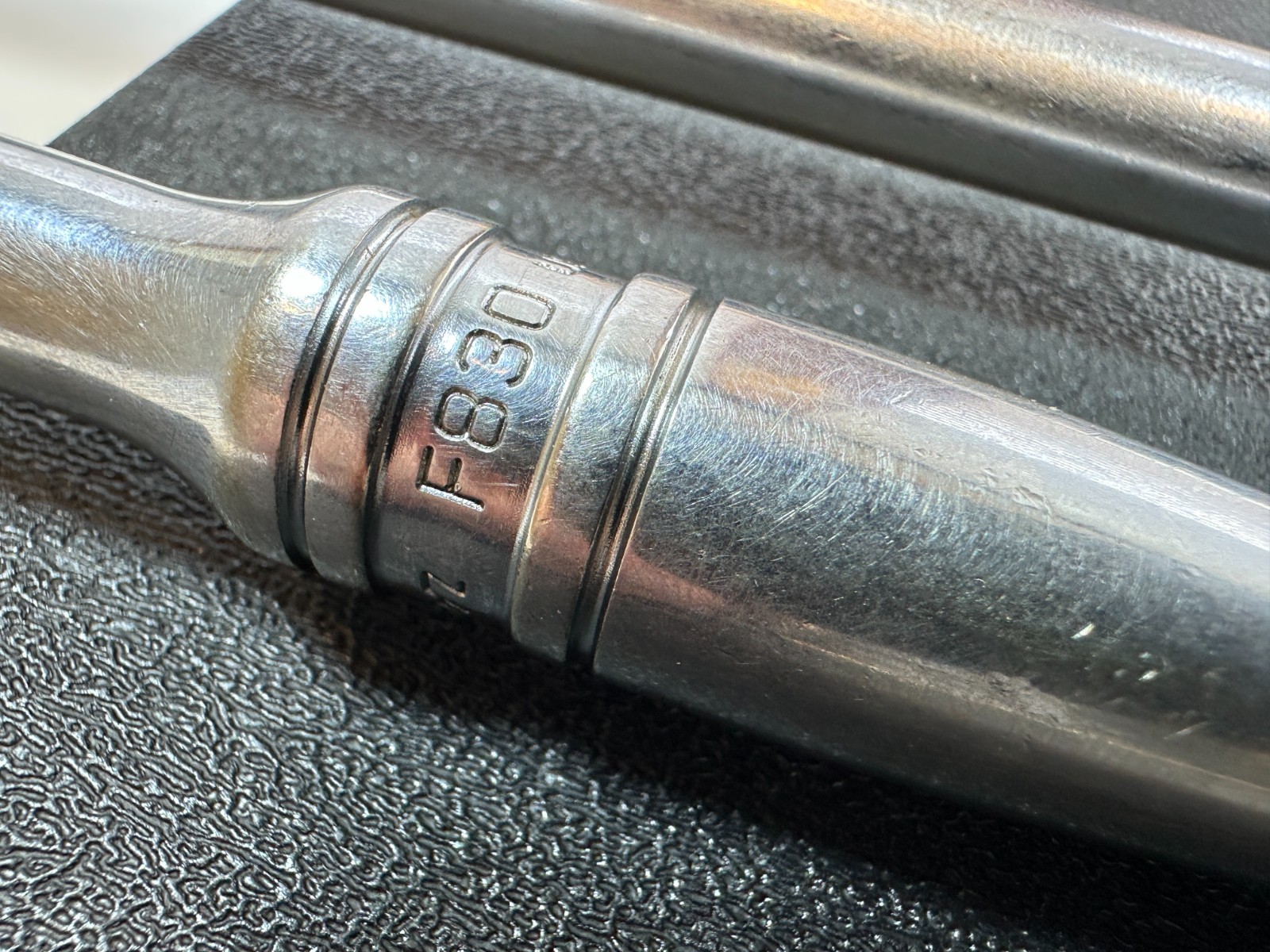 🇺🇸 Snap-On Tools USA 2pc Chrome 3/8″ Drive Ratchet Set Pair, FL830 Long & F830