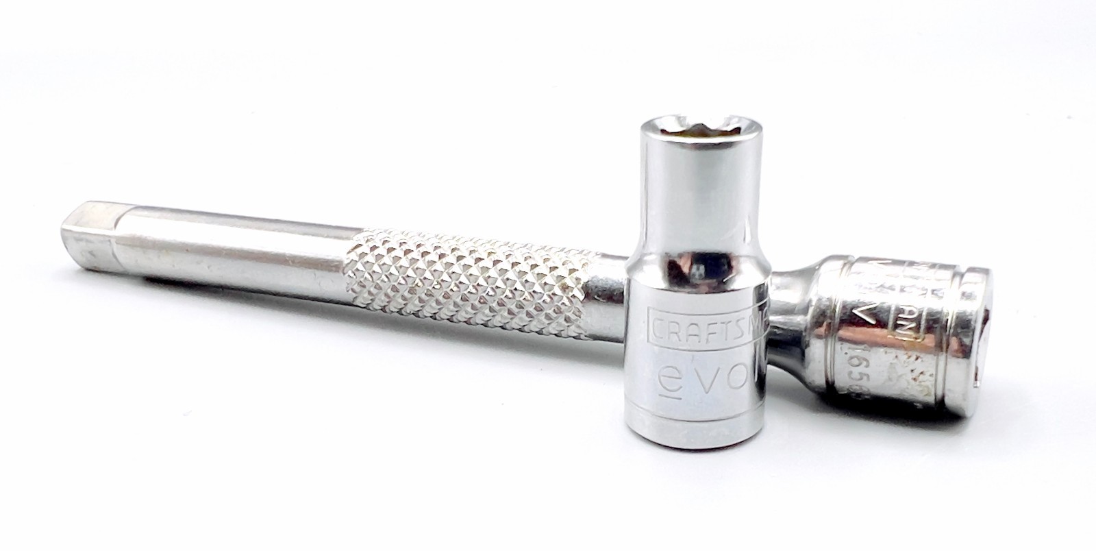 Craftsman EVOLV 6mm 1/4″ Drive 6-Point Shallow Socket + 4″ Extension Bar
