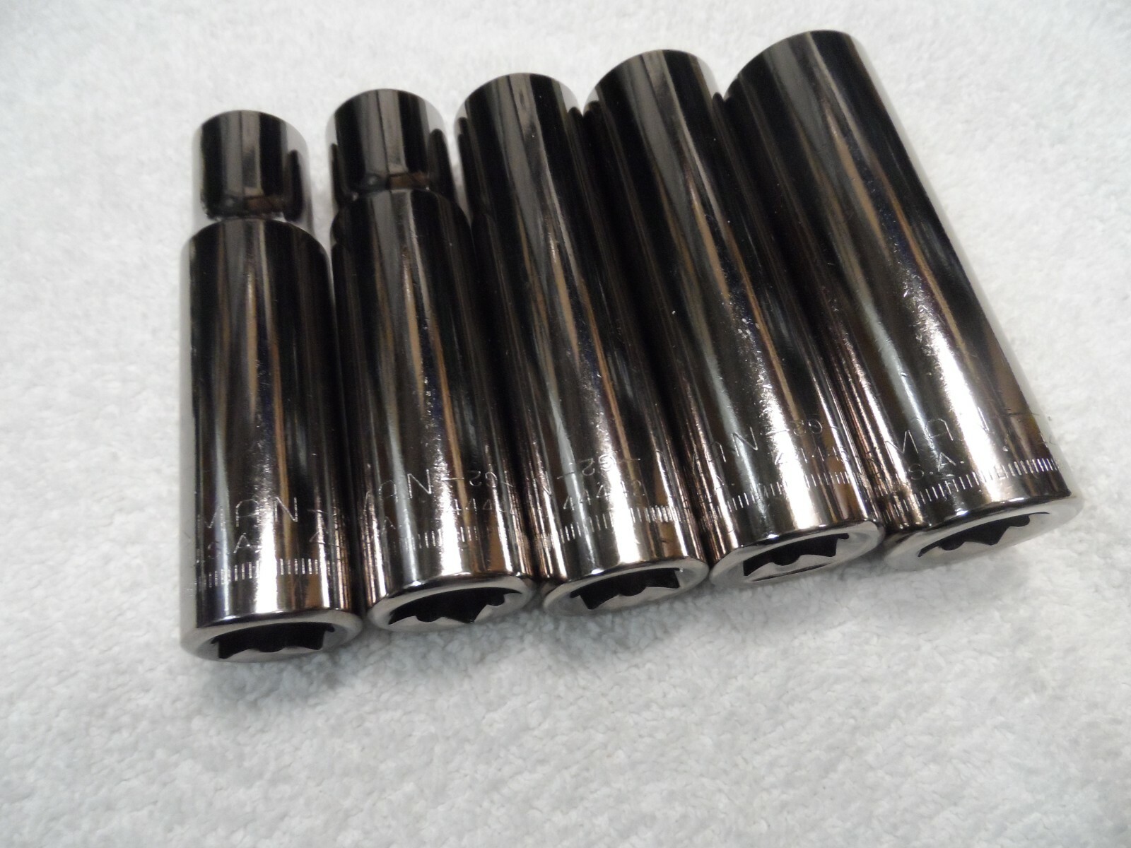Craftsman 1/2″ Drive Metric MM Deep Socket Set 12pt, NOS USA 5 pcs
