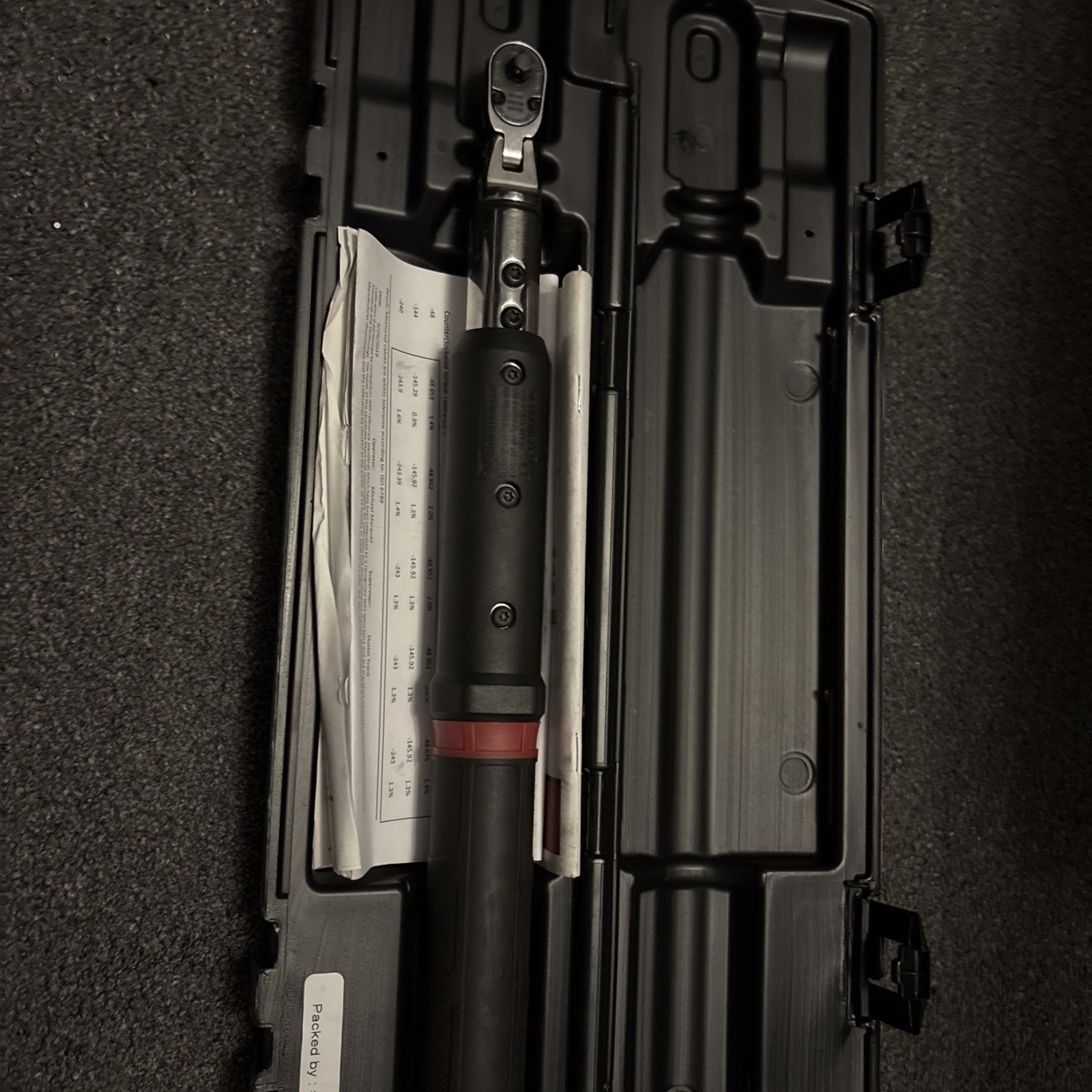 Snap-on tool 1/4″ Drive Techwrench Digital Torque Wrench 2021 24-240 in.lb. Case